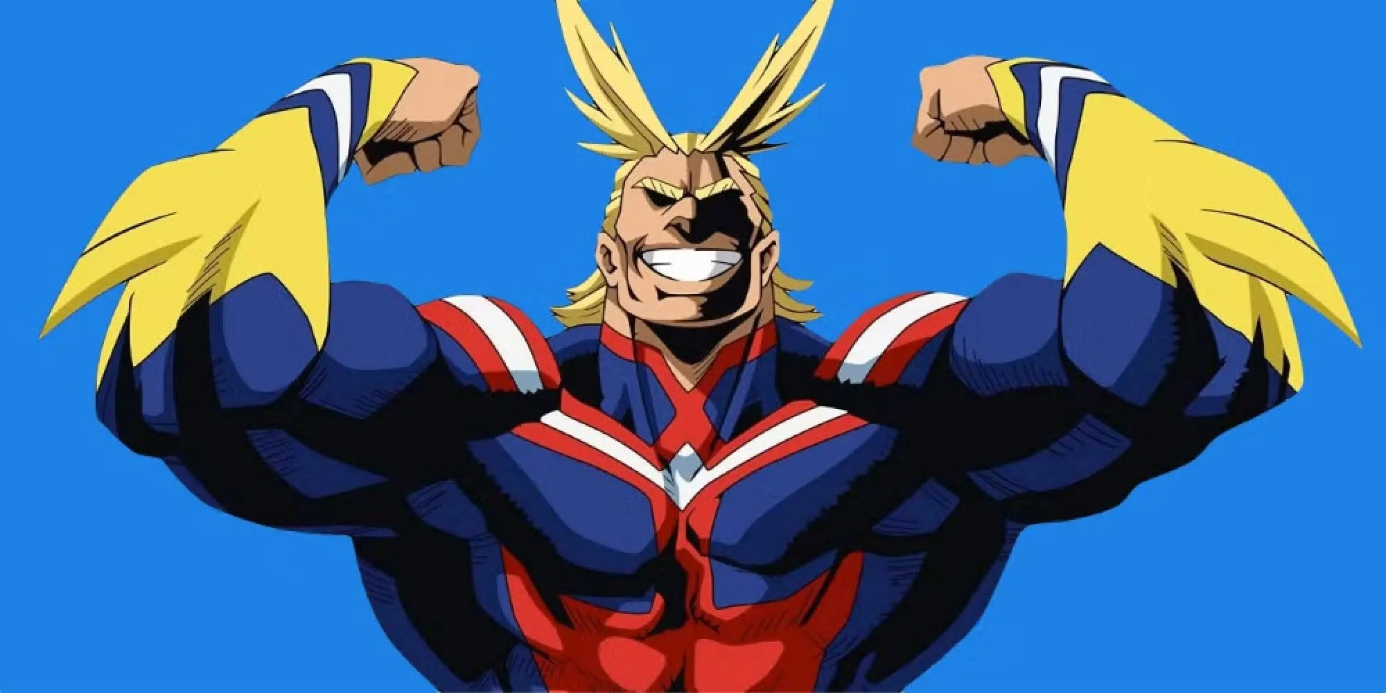 All Might sử dụng Quirk One For All, thể hiện sức mạnh biểu tượng của hòa bình trong My Hero Academia.