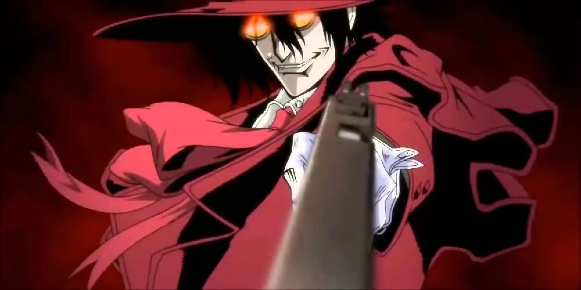 Alucard trong Hellsing Ultimate thể hiện sức mạnh ma cà rồng