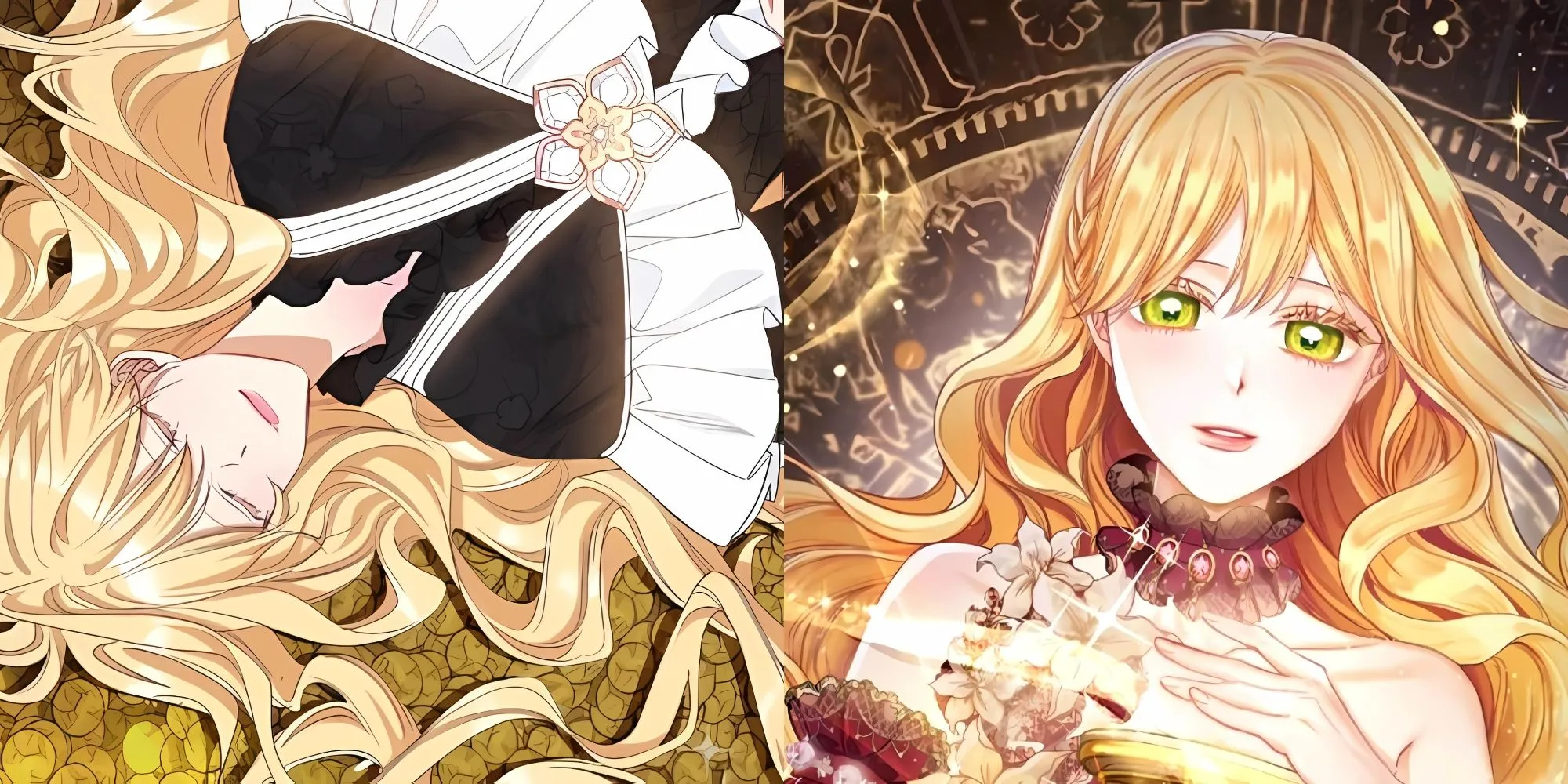 Aria Roscente sử dụng đồng hồ cát ma thuật để quay ngược thời gian và trả thù trong manhwa The Villainess Turns the Hourglass