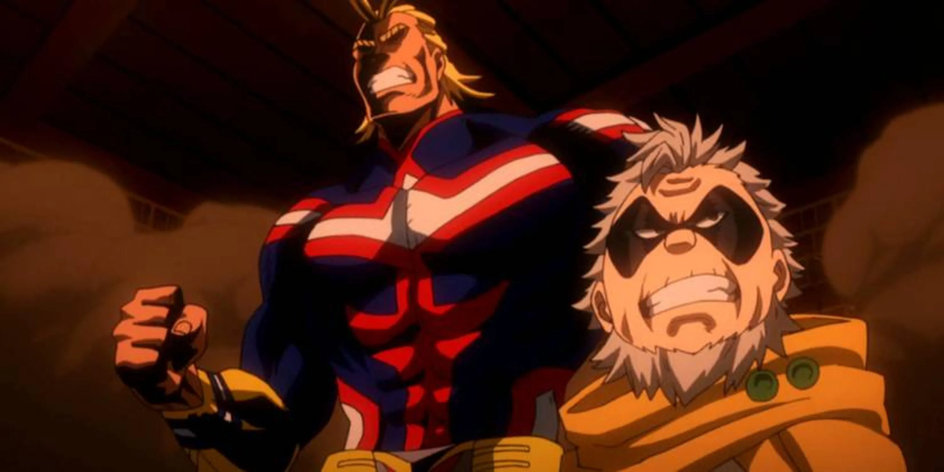 Biểu tượng Hòa bình All Might cùng Gran Torino trong một cảnh hồi tưởng My Hero Academia