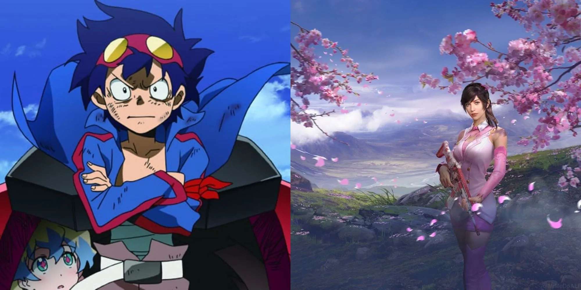 Biểu tượng mũi khoan xoắn ốc đặc trưng của Gurren Lagann (Tengen Toppa Gurren Lagann) và liên kết với lối chơi PUBG