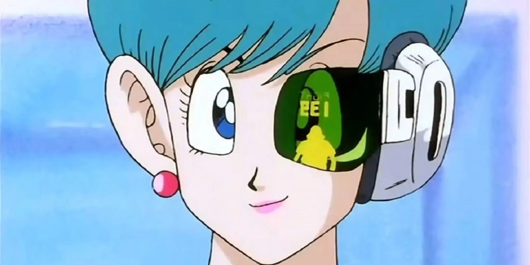 Bulma trong Dragon Ball Z với thiết bị đo sức mạnh Scouter