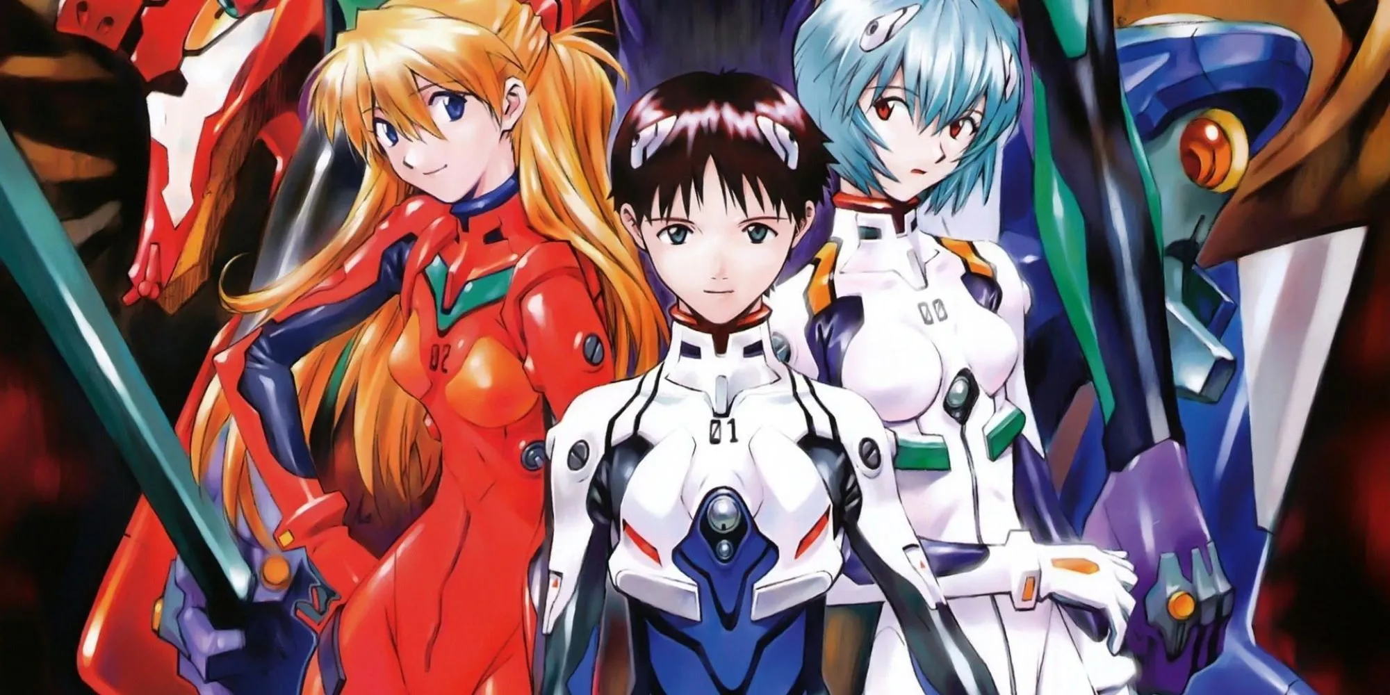 Các nhân vật chính trong Neon Genesis Evangelion, anime robot kết hợp phân tích tâm lý sâu sắc