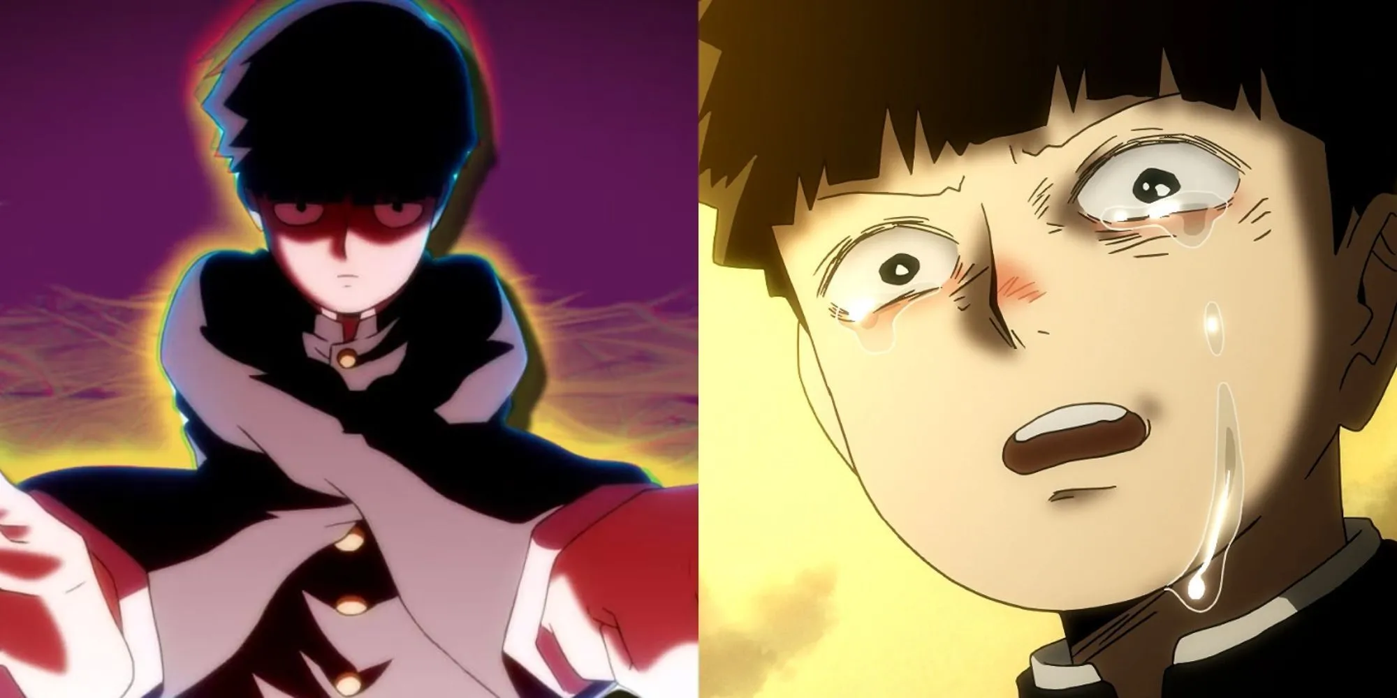 Cậu học sinh Mob và sư phụ Reigen trong anime Mob Psycho 100.
