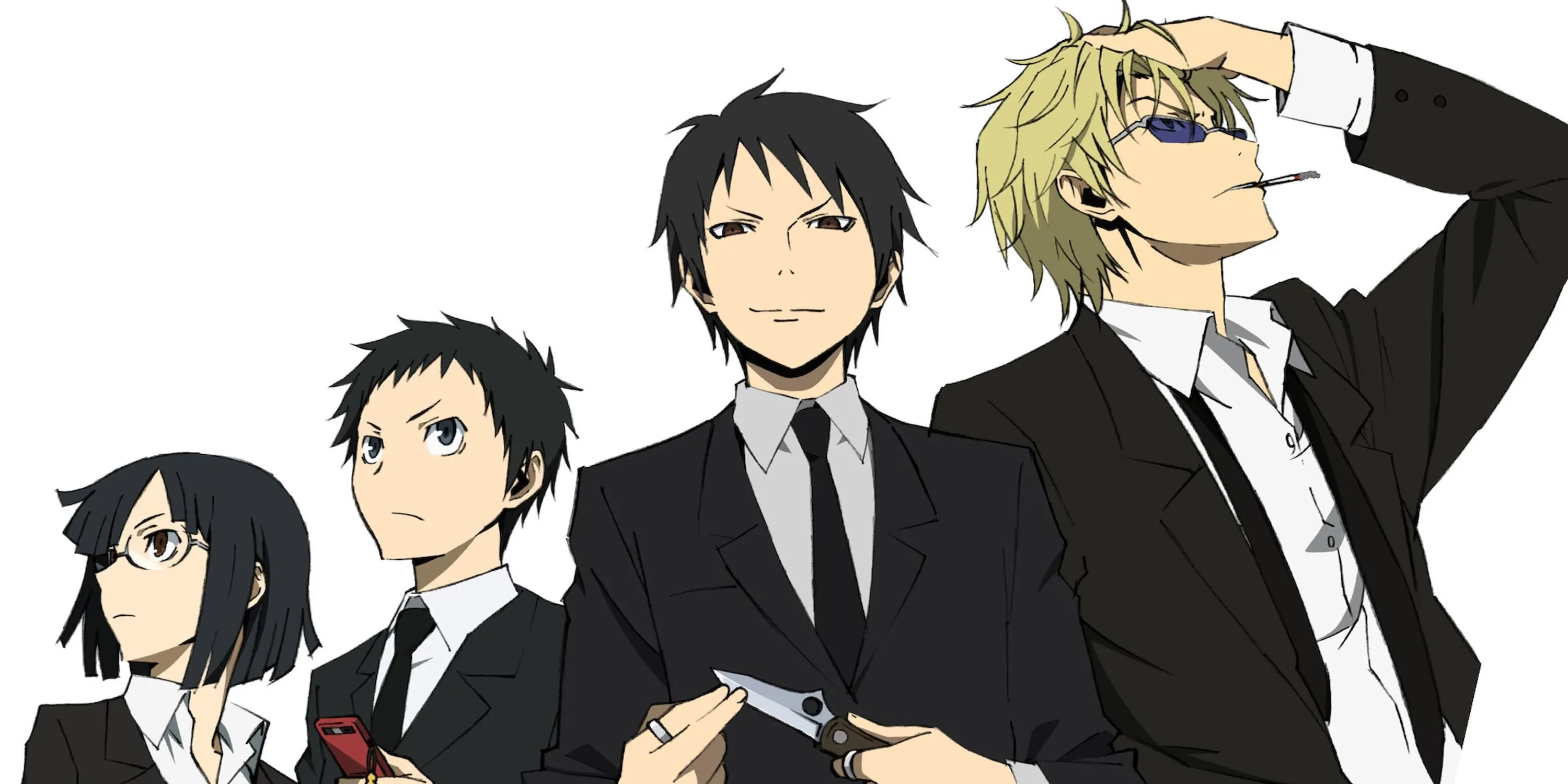 Celty Sturluson, kỵ sĩ không đầu, lái mô tô trong thành phố Ikebukuro về đêm, bối cảnh Durarara anime