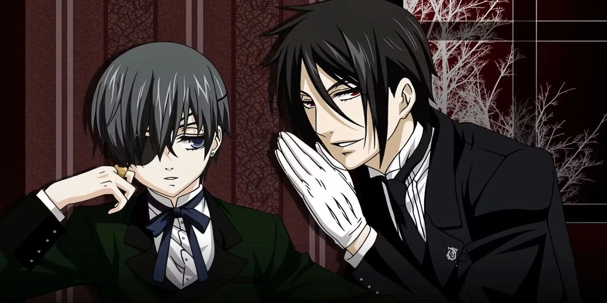 Ciel Phantomhive và Sebastian Michaelis trong anime Black Butler