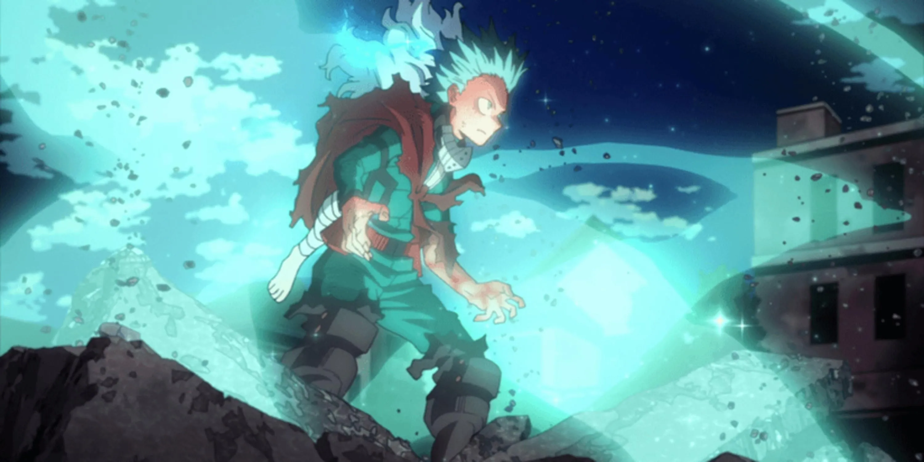 Deku (Midoriya) sử dụng 100% One For All cùng Eri trong trận đấu đỉnh điểm My Hero Academia