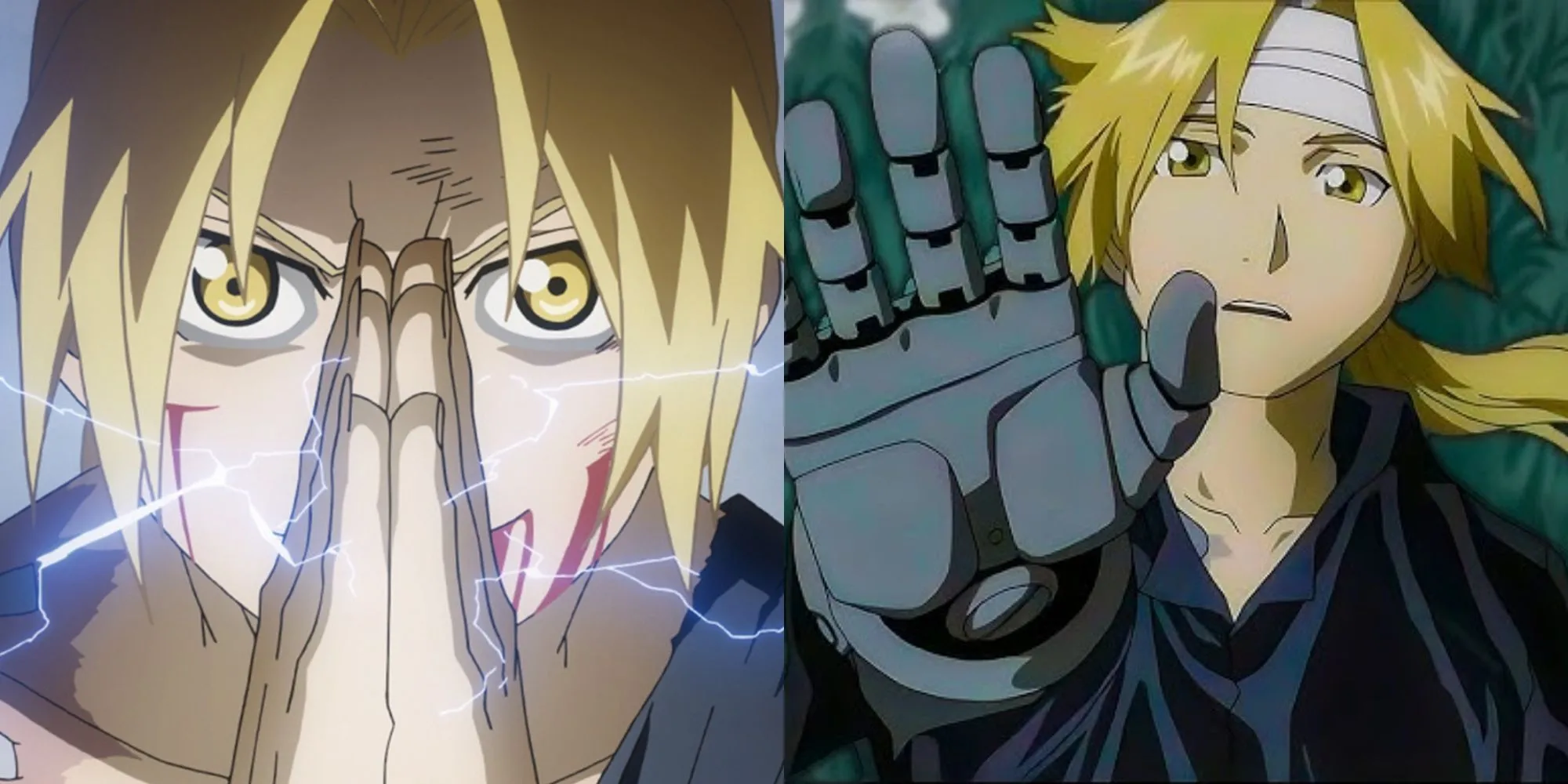 Edward Elric trong bộ áo đỏ quen thuộc của Fullmetal Alchemist Brotherhood