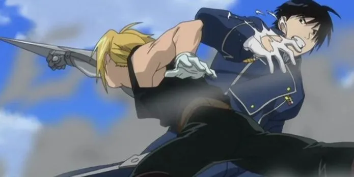 Edward Elric và Roy Mustang trong Fullmetal Alchemist: Brotherhood, mối quan hệ phức tạp giữa cấp dưới và cấp trên