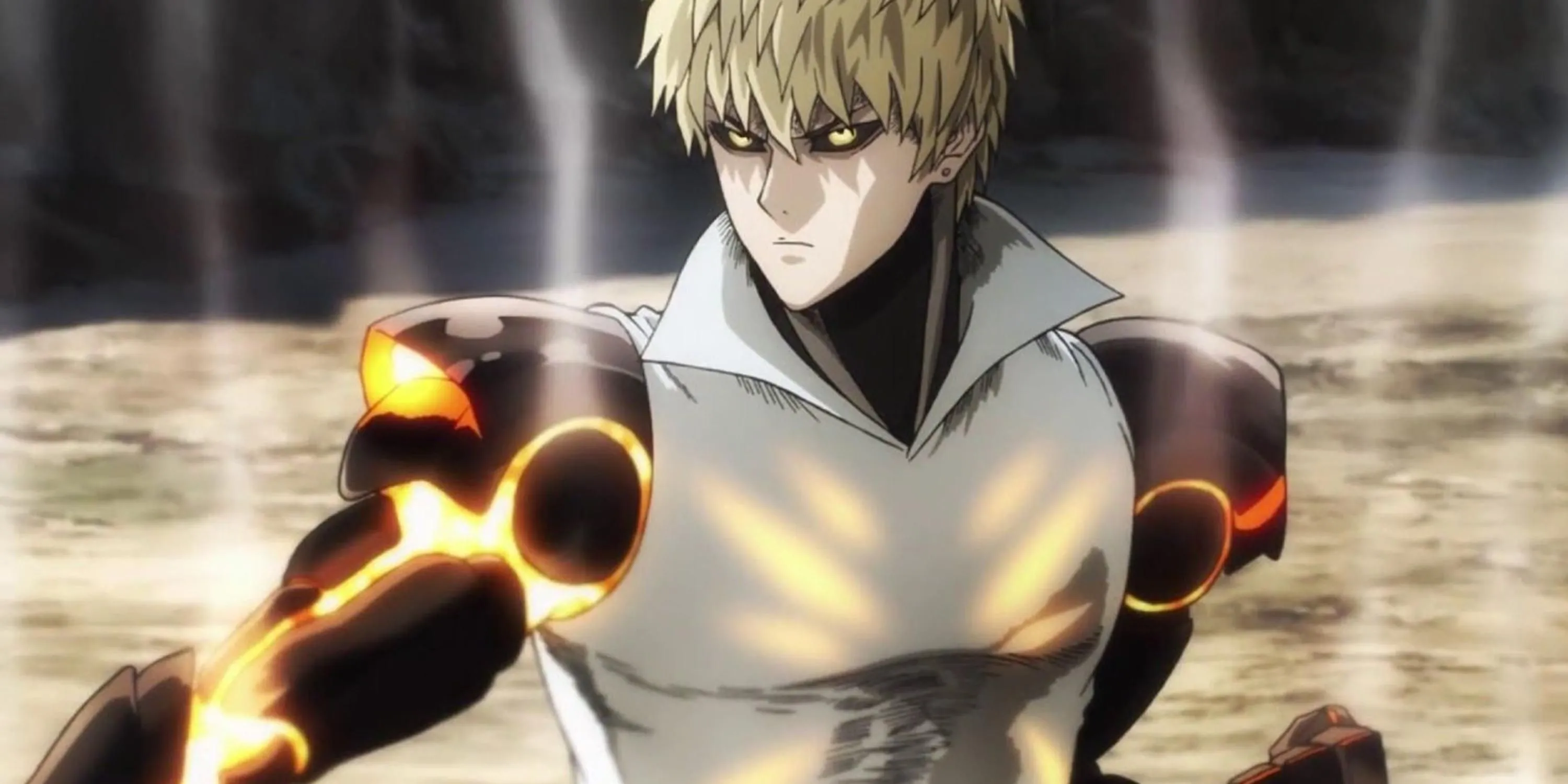 Genos, đệ tử cyborg của Saitama, sẵn sàng chiến đấu trong One-Punch Man