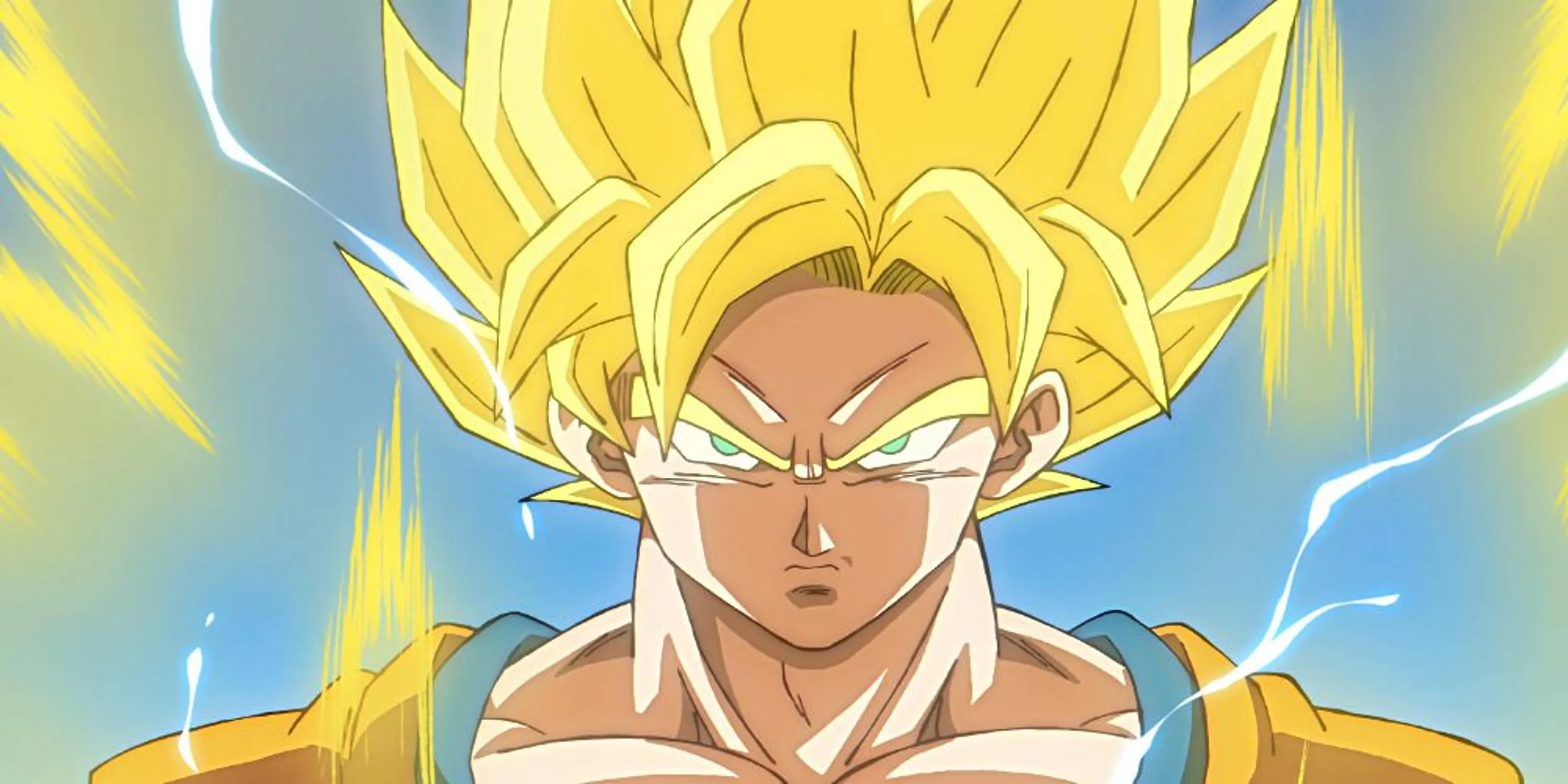 Goku, nhân vật biểu tượng của Dragon Ball, trong trạng thái chiến đấu
