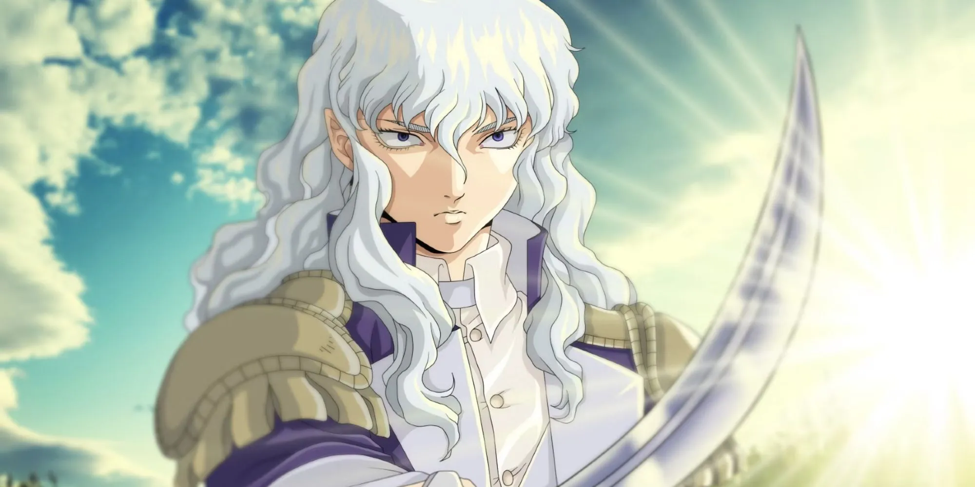 Griffith với nụ cười bí ẩn trong series anime Berserk