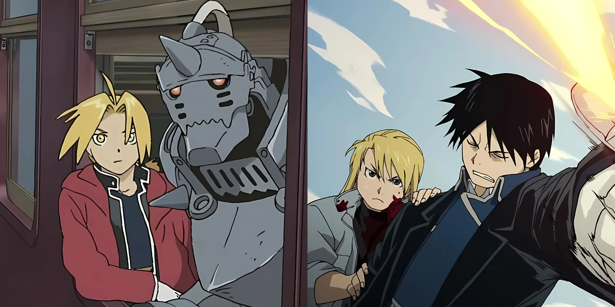 Hai anh em Elric, Edward và Alphonse, những nhân vật chính của Fullmetal Alchemist: Brotherhood