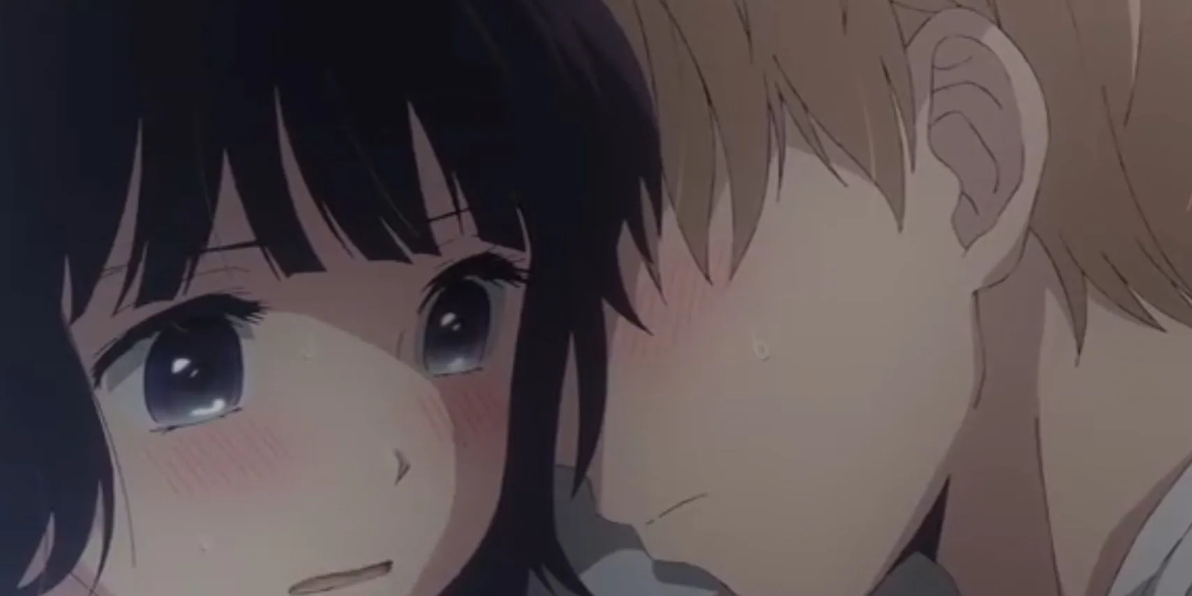 Hanabi Yasuraoka và Mugi Awaya trong Scum's Wish nhìn về hai hướng khác nhau