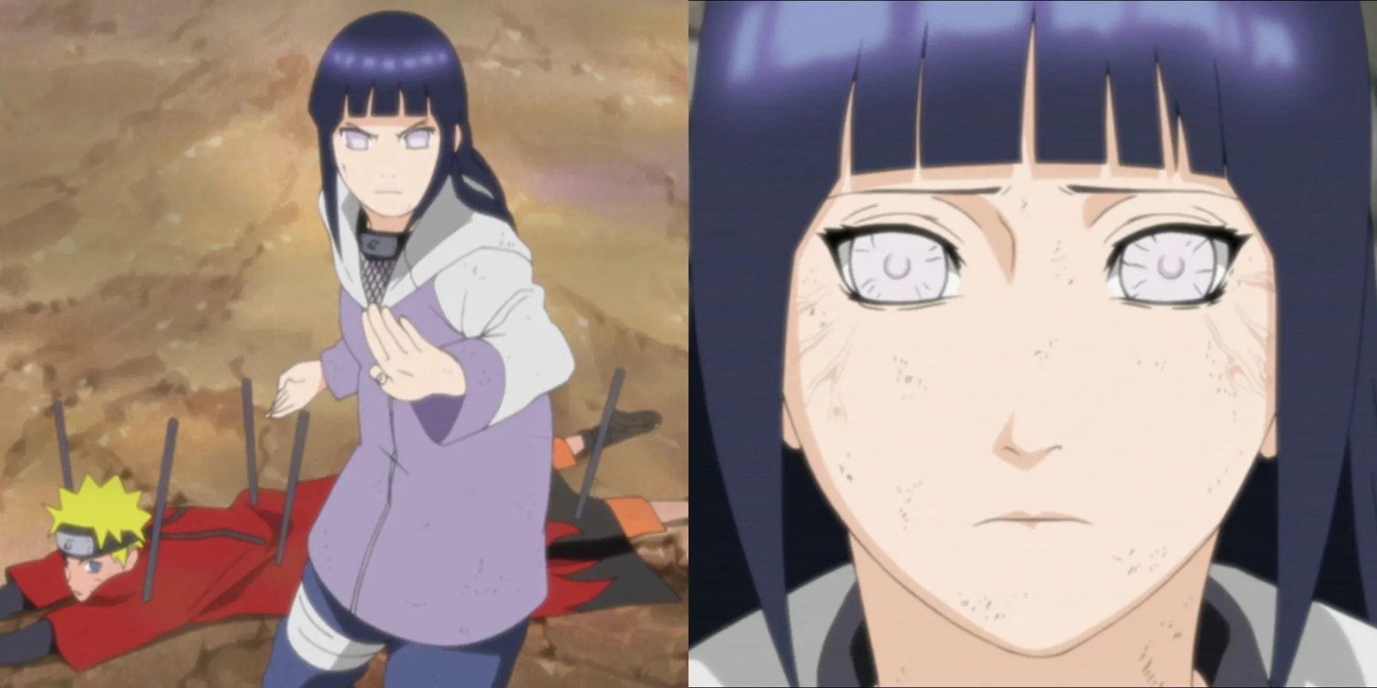 Hinata đối diện với Pain để bảo vệ Naruto trong tập 166 Naruto Shippuden