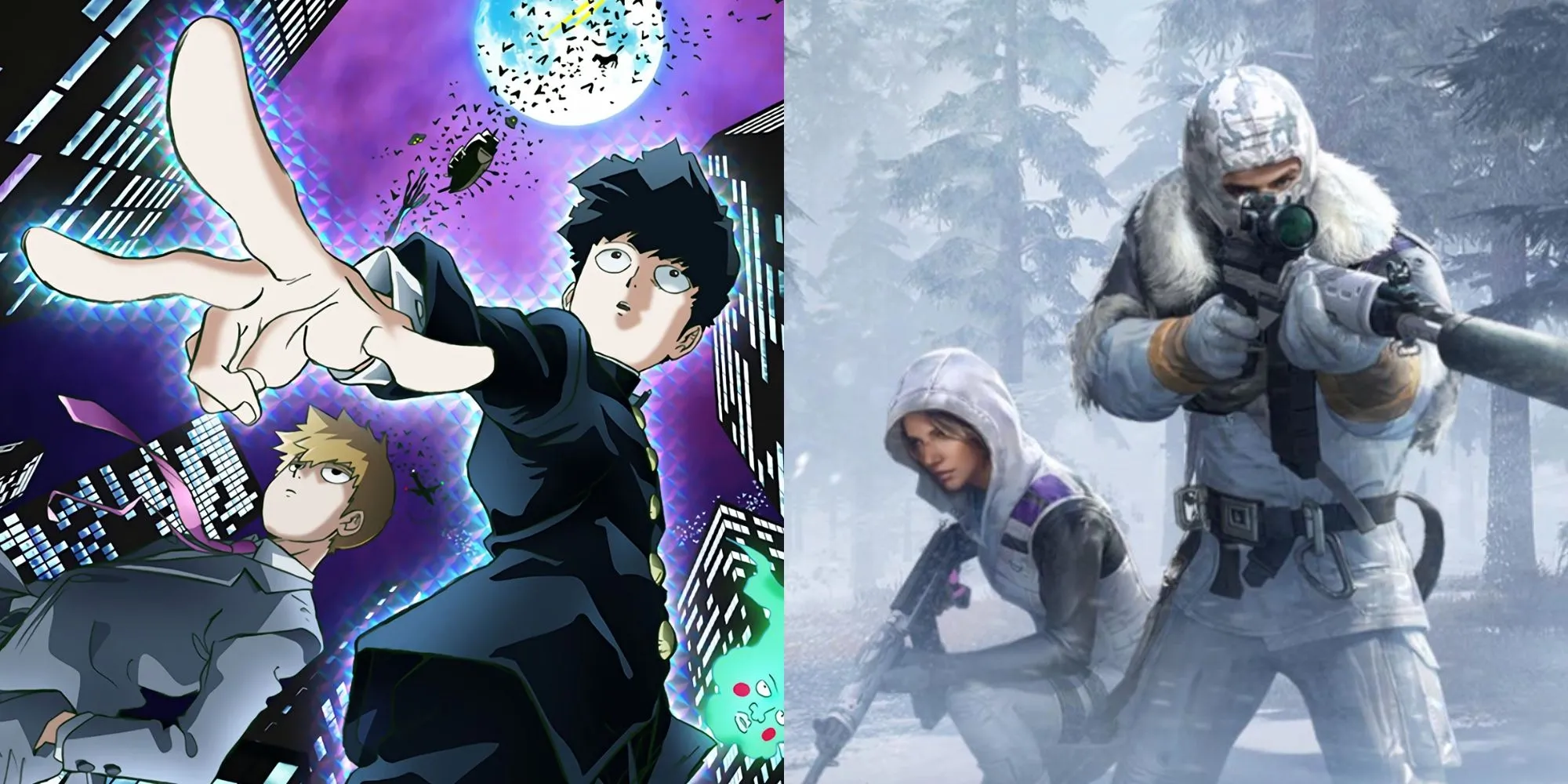 Hình ảnh lấy cảm hứng từ Mob Psycho 100 và khả năng ngoại cảm, áp dụng vào tên game PUBG