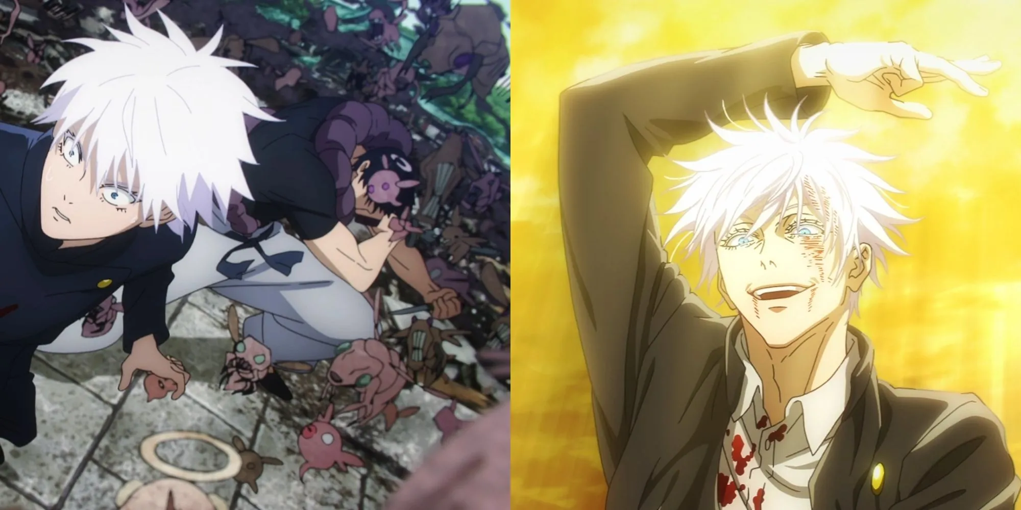 Hình ảnh thời niên thiếu của Gojo Satoru và Geto Suguru trong arc Quá Khứ của Gojo, Jujutsu Kaisen