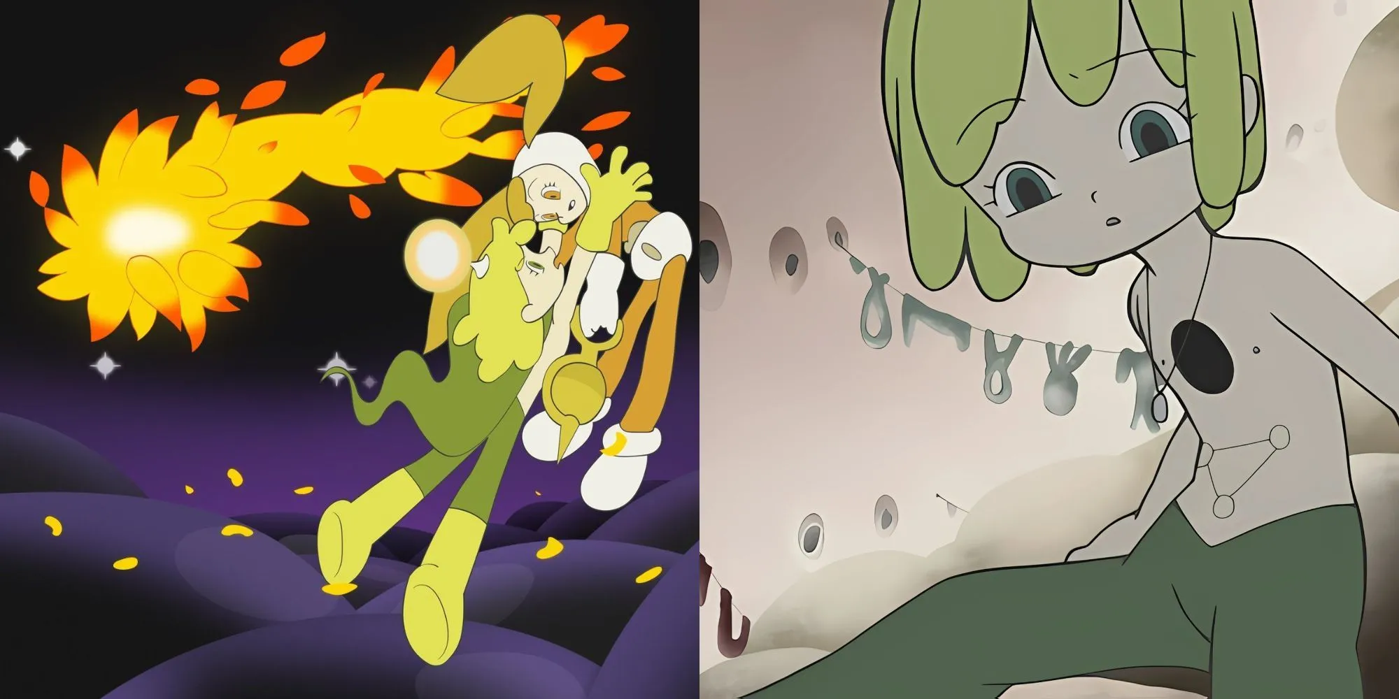 Hình ảnh từ anime Kaiba, một tác phẩm khoa học viễn tưởng siêu thực về ký ức và danh tính