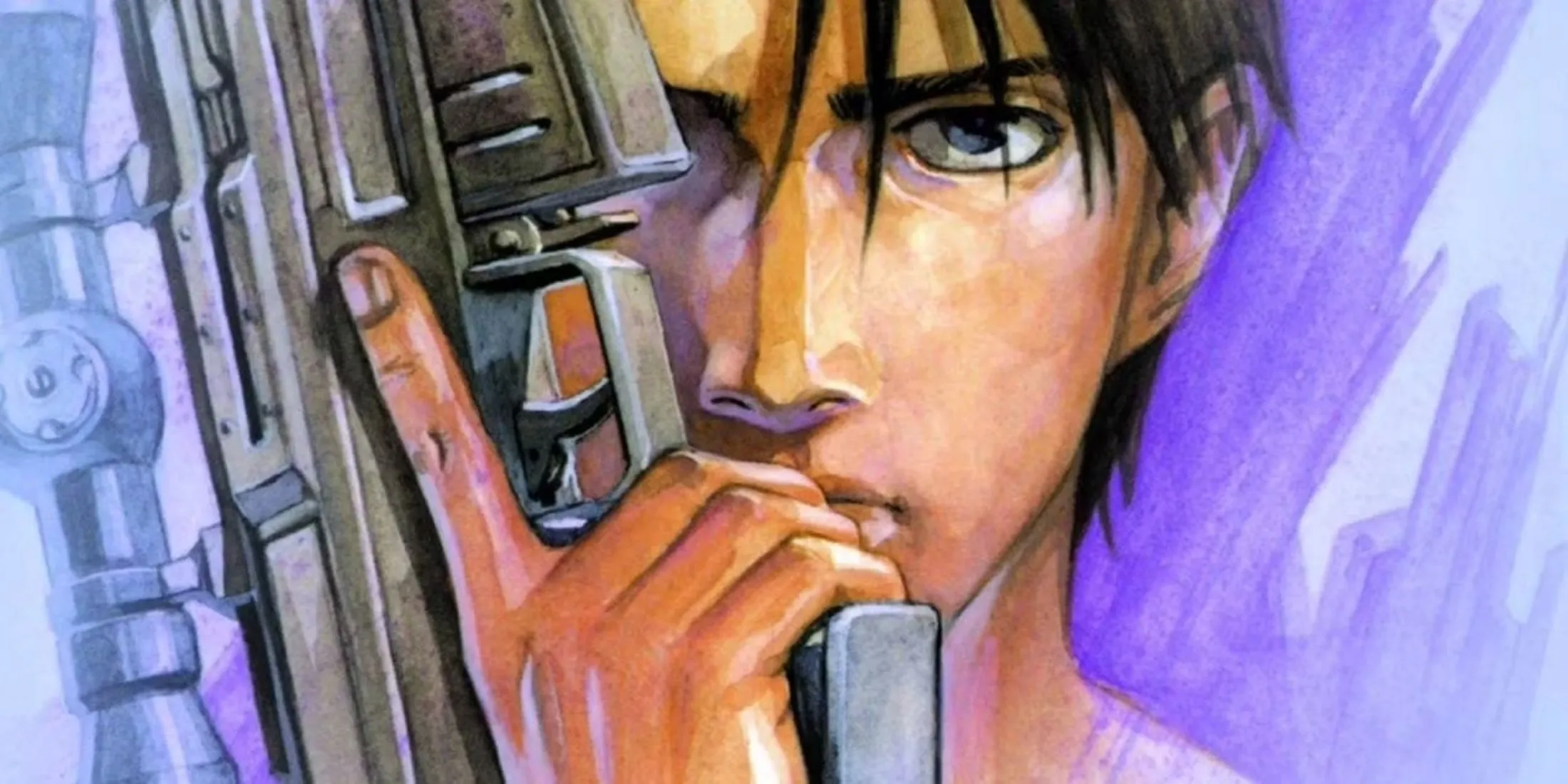 Hình bìa manga Eden: It's An Endless World, thể hiện không khí hậu tận thế và các nhân vật chính