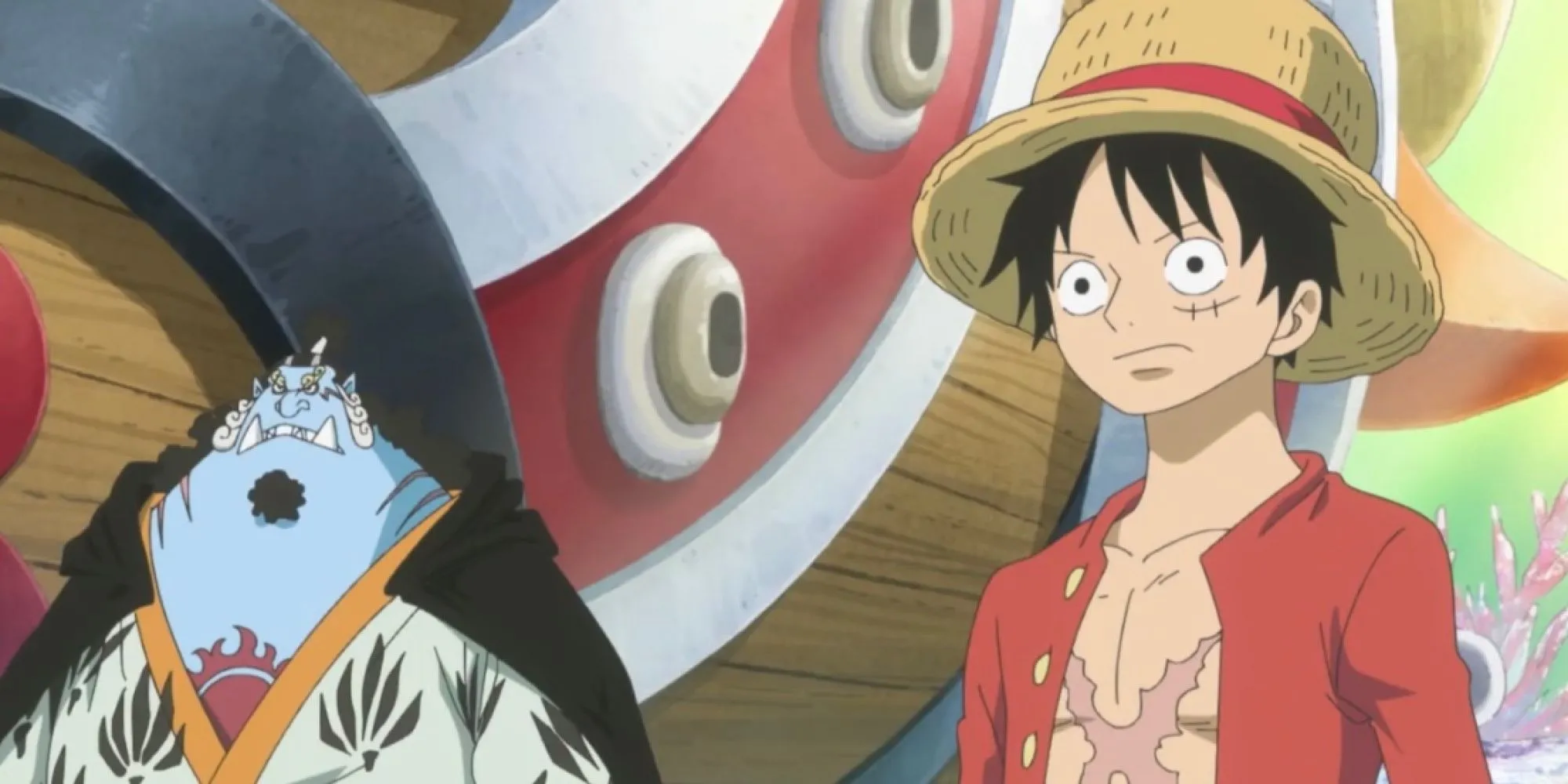 Jimbei và Luffy tại Đảo Người Cá trong One Piece