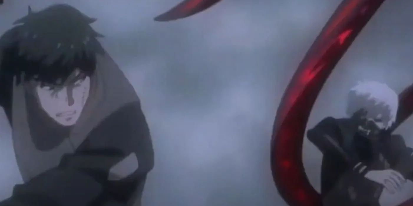 Ken Kaneki và Koutarou Amon, hai nhân vật từ Tokyo Ghoul là kẻ thù do hoàn cảnh khắc nghiệt