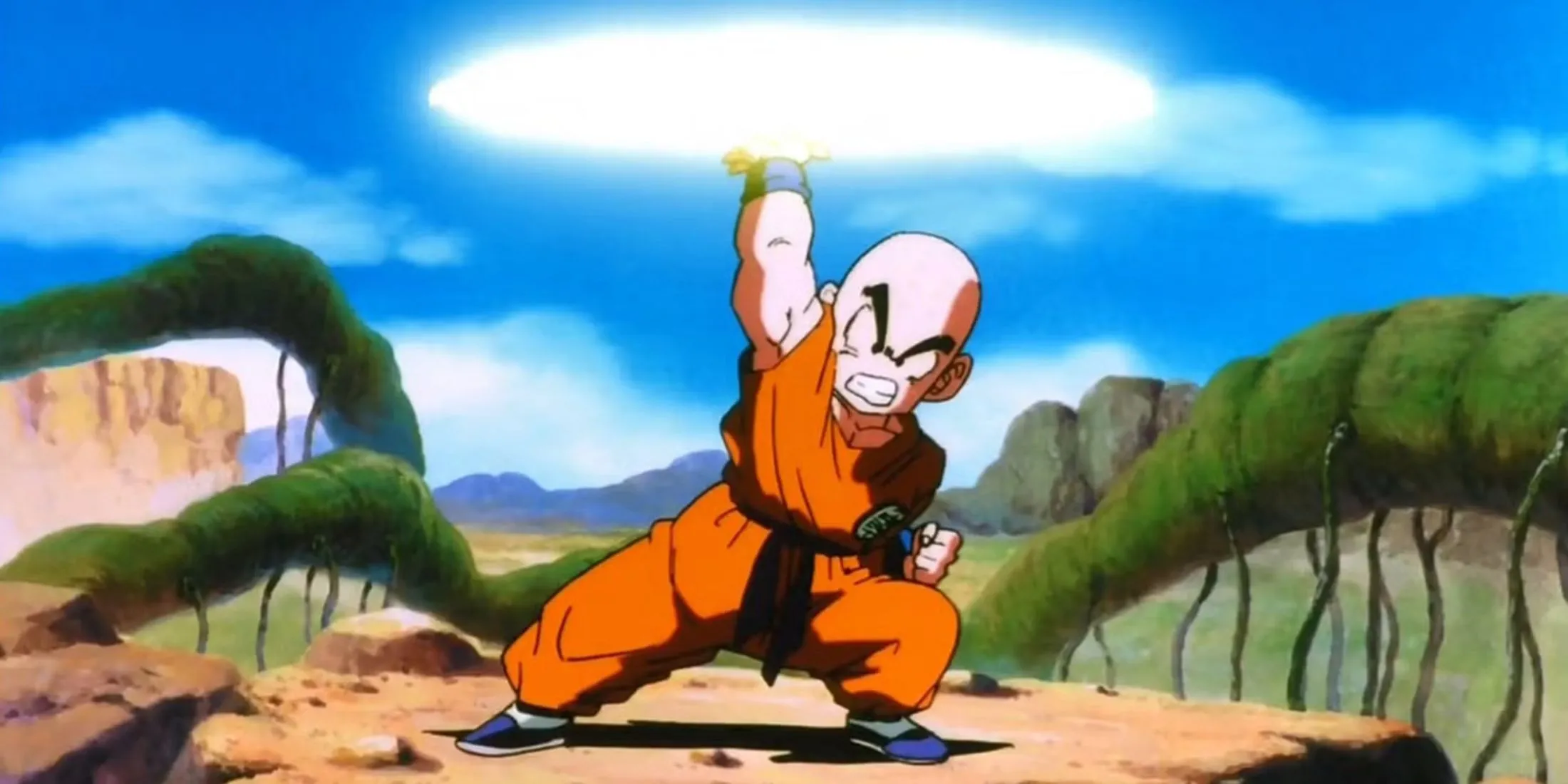 Krillin trong Dragon Ball Z sử dụng đòn Destructo Disc