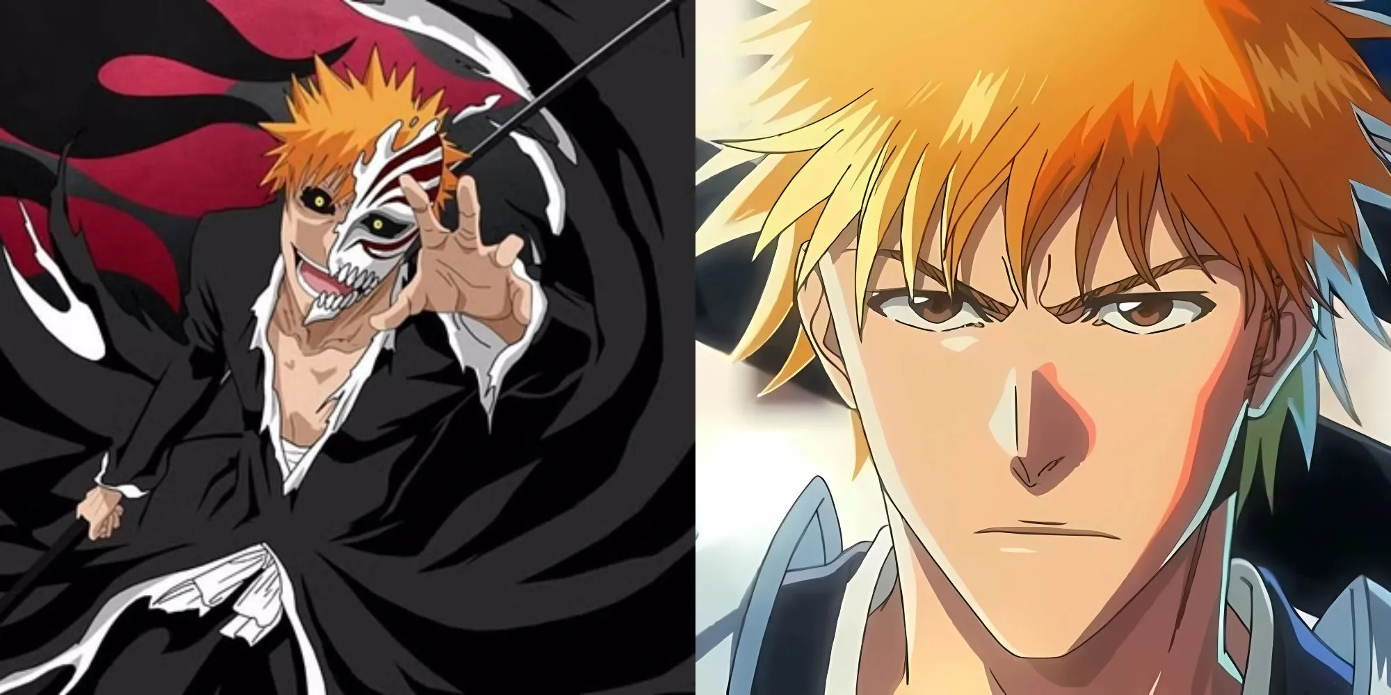 Kurosaki Ichigo trong trang phục Thần Chết, sẵn sàng chiến đấu bảo vệ thế giới linh hồn và con người.