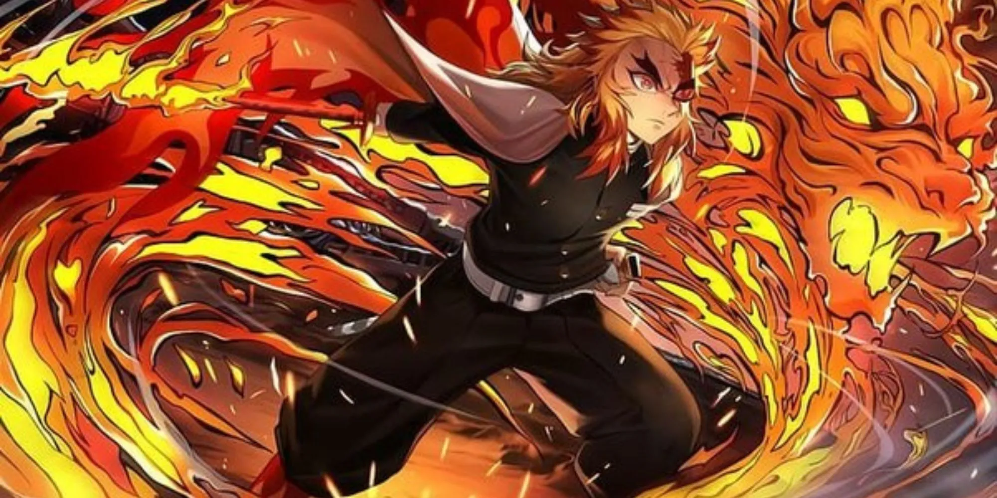 Kyojuro Rengoku, Viêm Trụ, với ngọn lửa của Hơi Thở Của Lửa