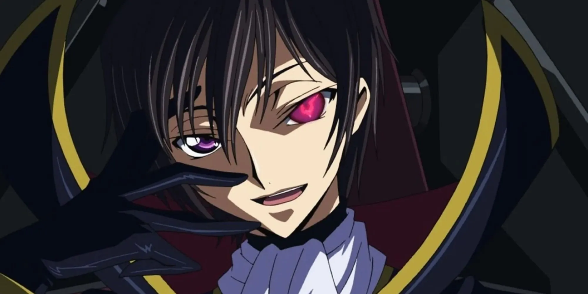Lelouch Lamperouge với đôi mắt Geass quyền năng trong series Code Geass