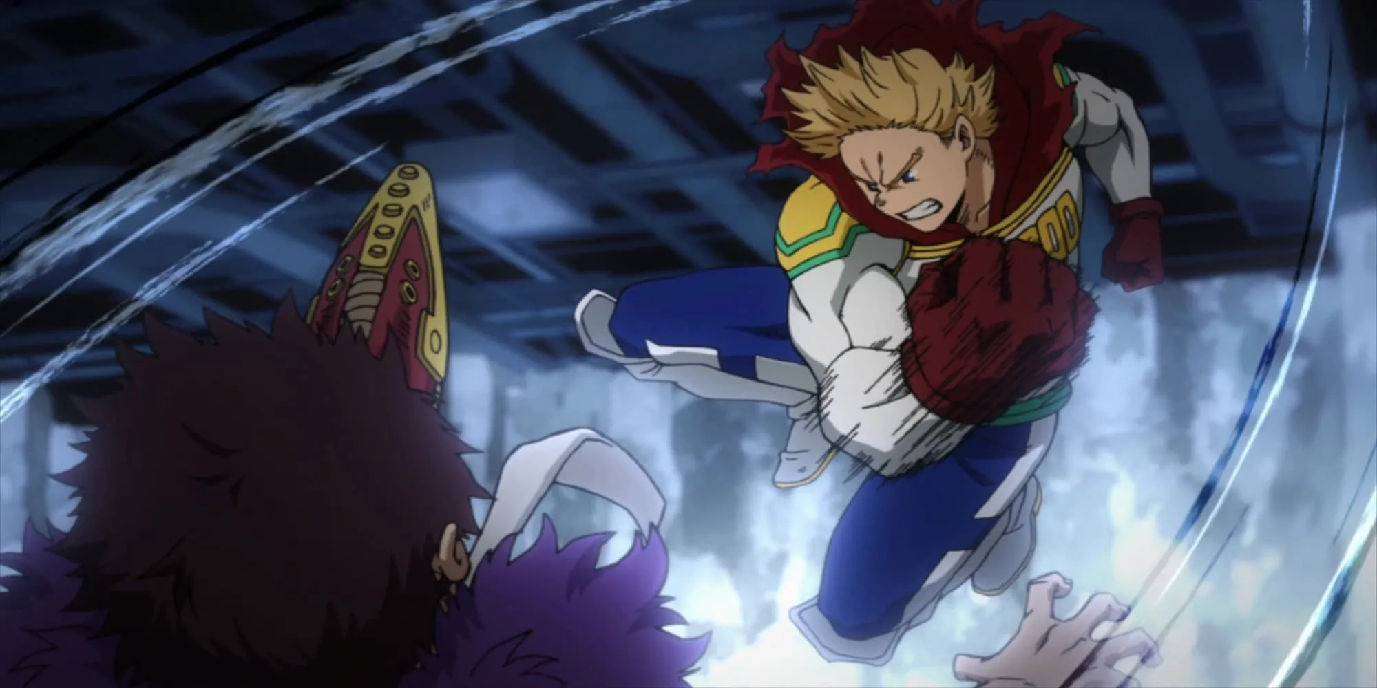Lemillion (Mirio Togata) chiến đấu anh dũng chống lại Overhaul trong My Hero Academia