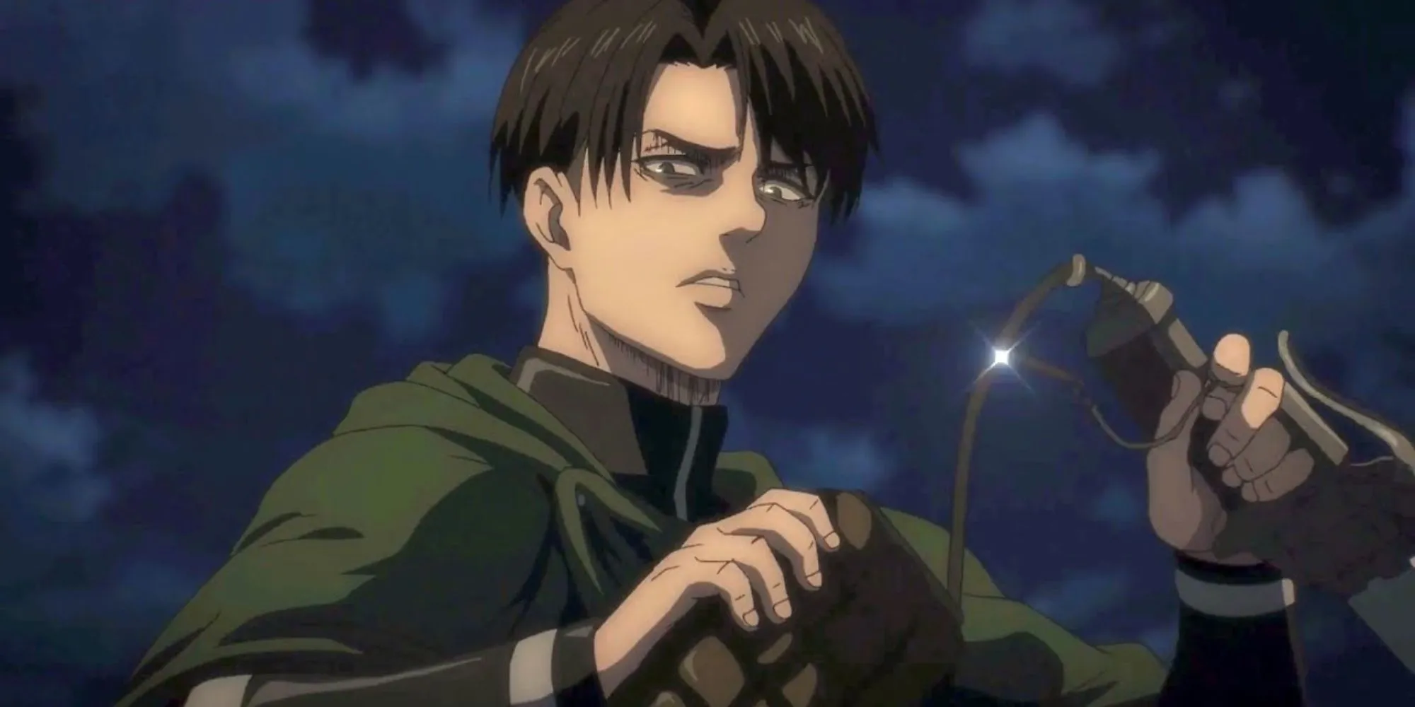 Levi Ackerman sử dụng Bộ cơ động trong Attack on Titan