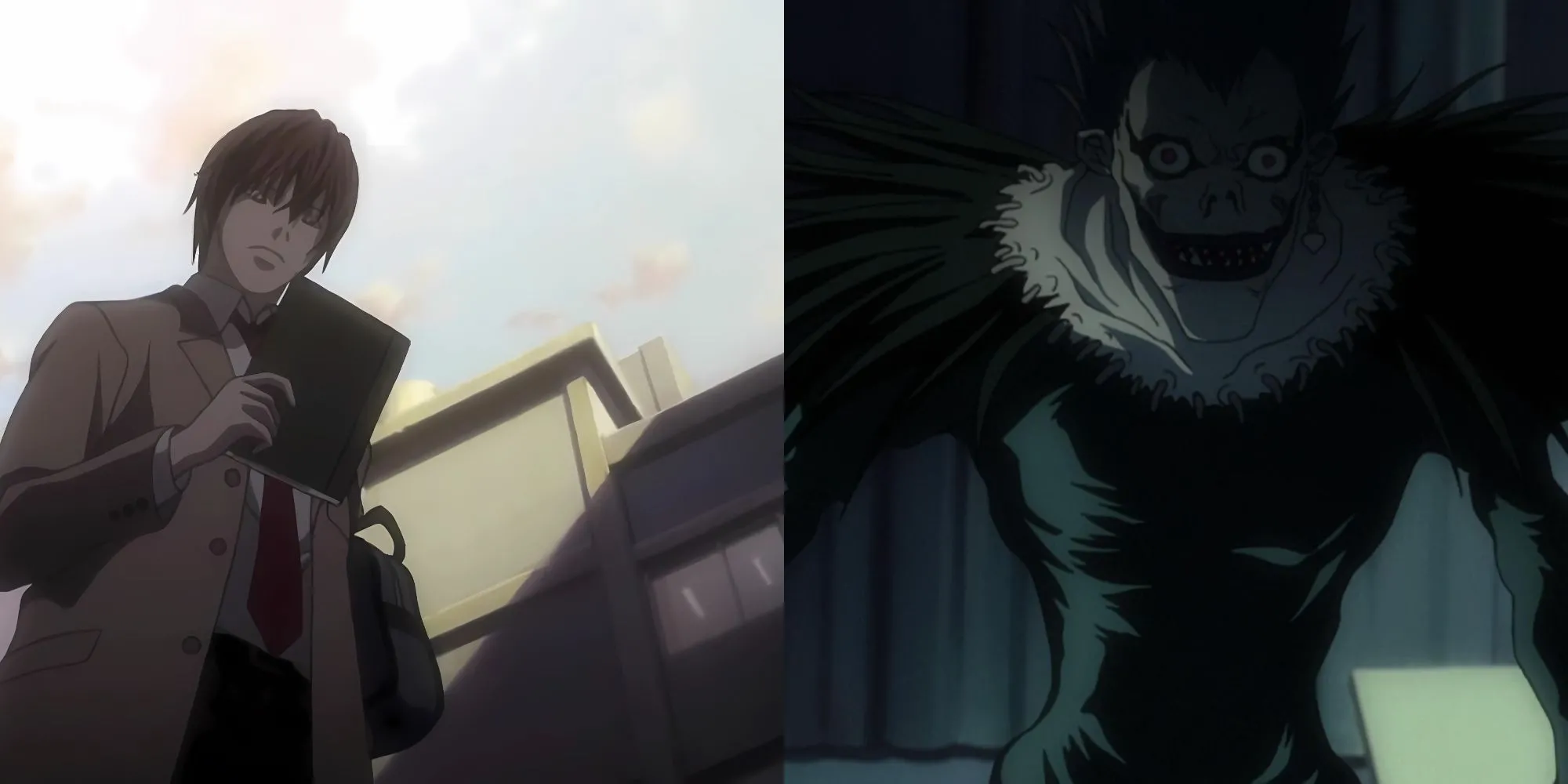 Light Yagami viết tên nạn nhân đầu tiên vào cuốn sổ Death Note trong tập mở màn
