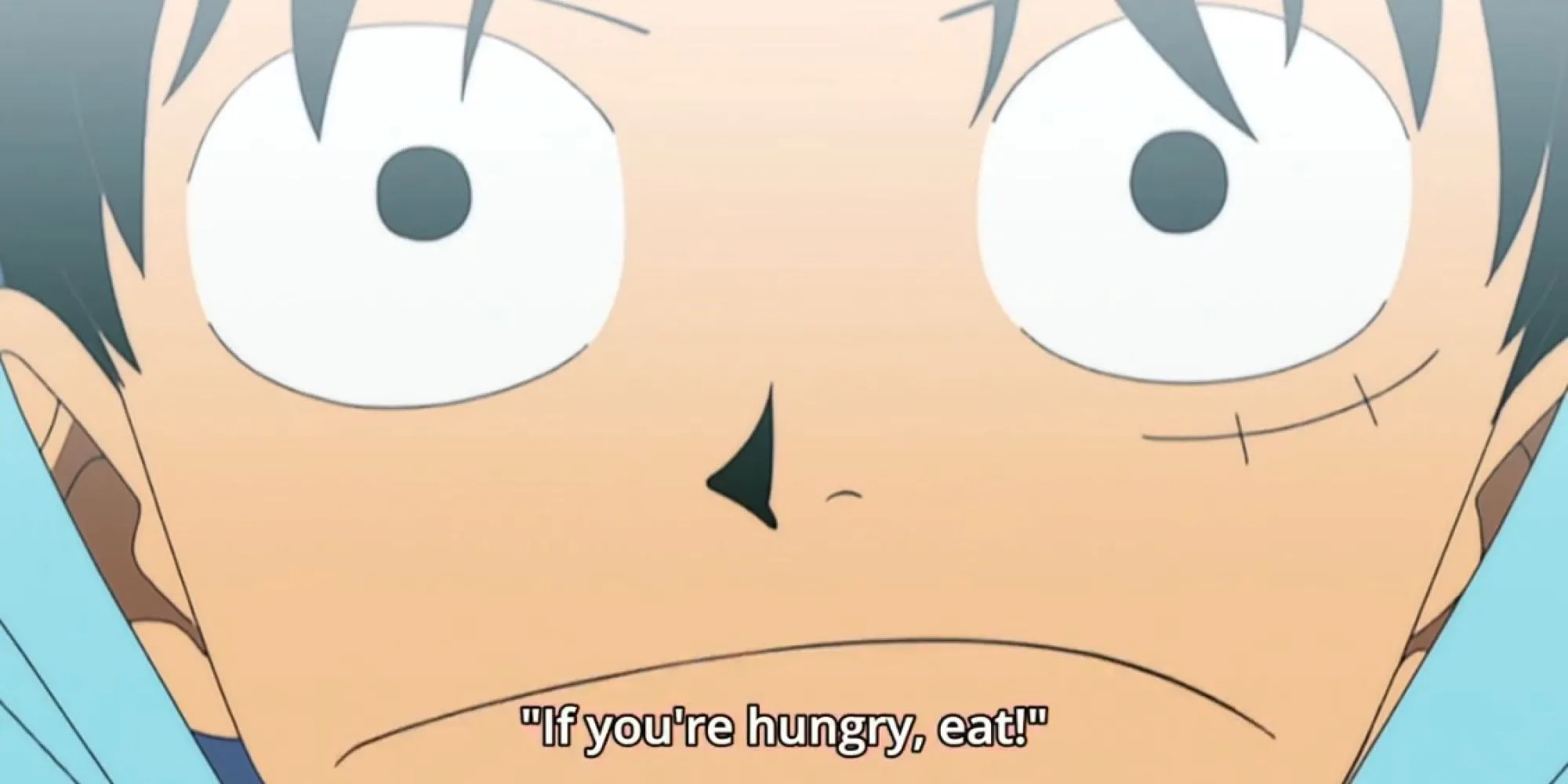 Luffy đói bụng trong One Piece