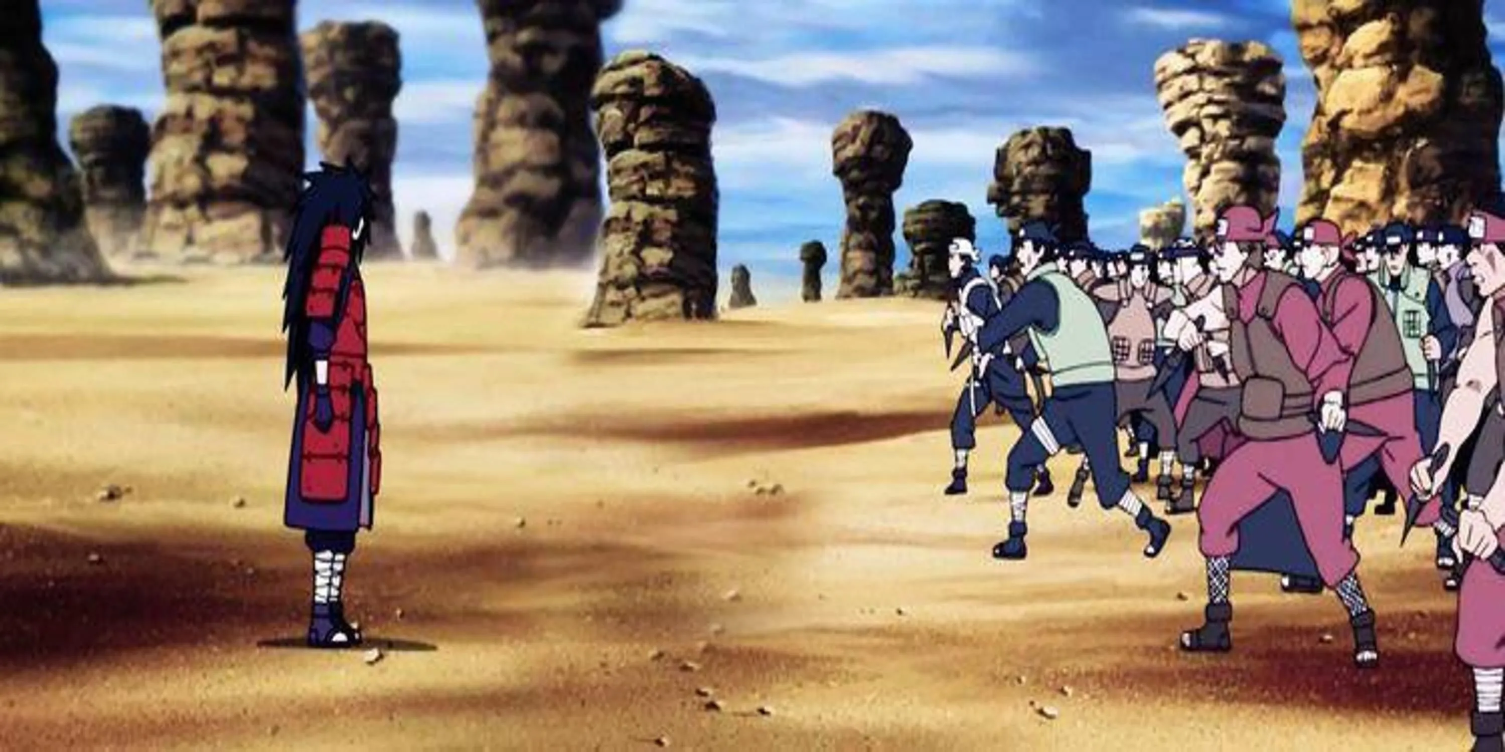 Madara Uchiha một mình đối đầu với Liên minh Nhẫn giả trong anime Naruto Shippuden