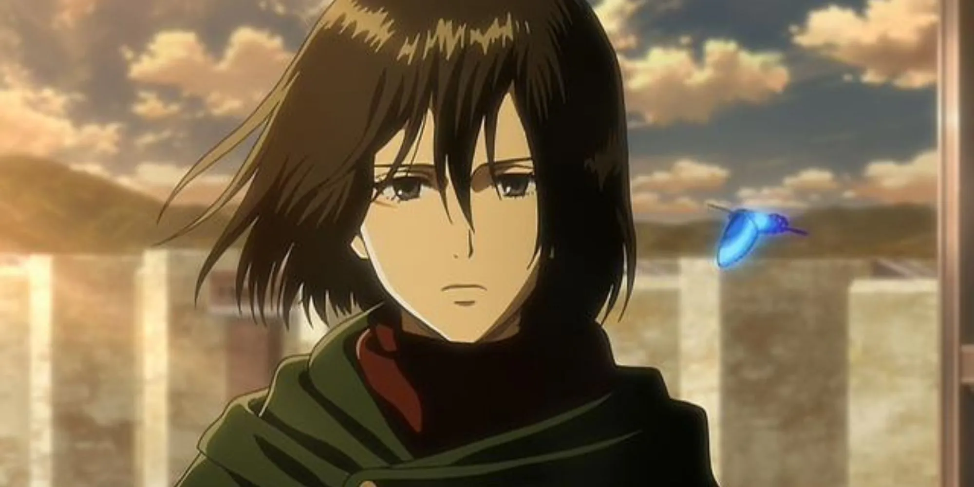 Mikasa Ackerman sử dụng Bộ Cơ Động Ba Chiều trong Attack on Titan