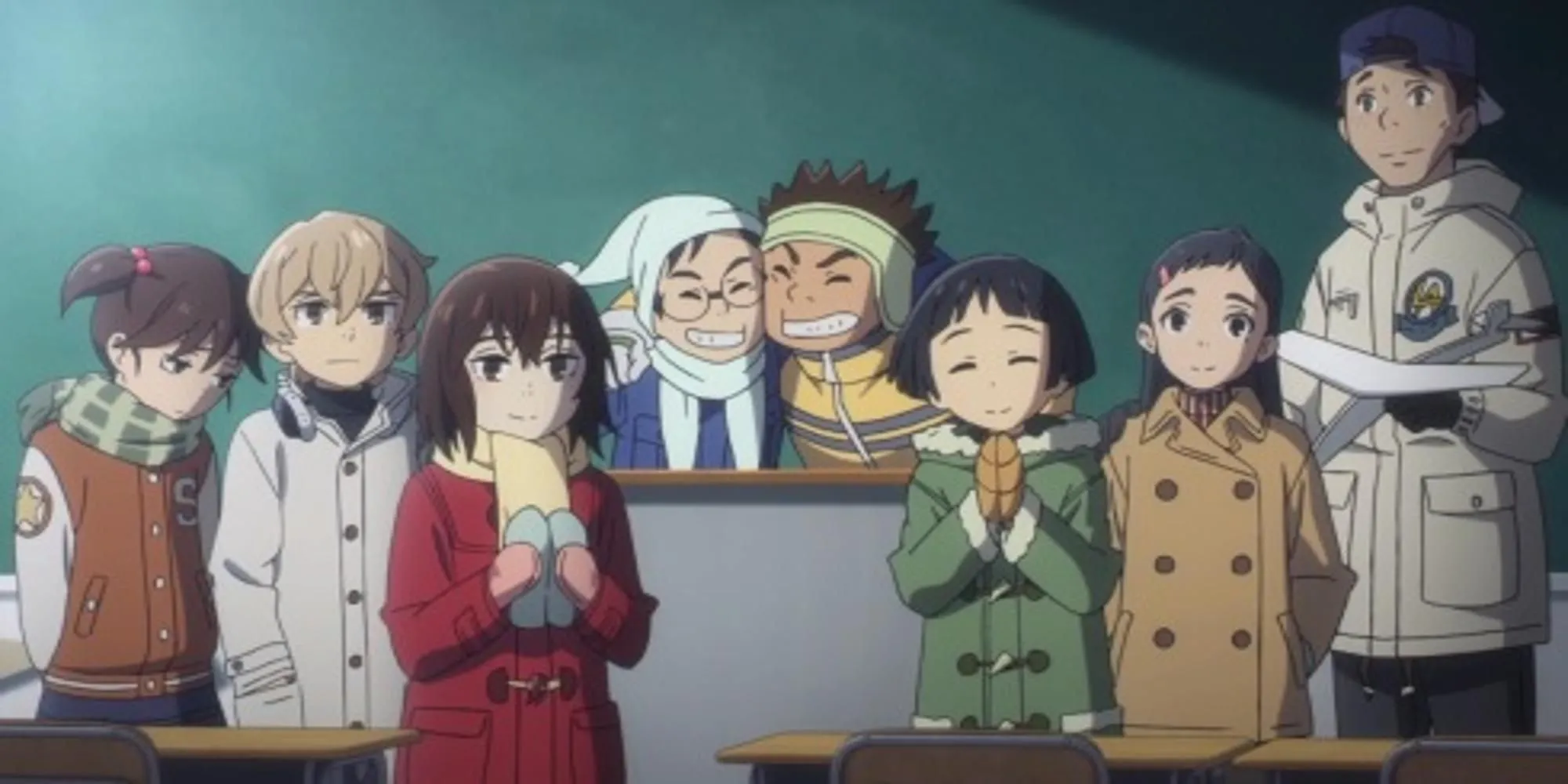 Một cảnh buồn trong anime Erased