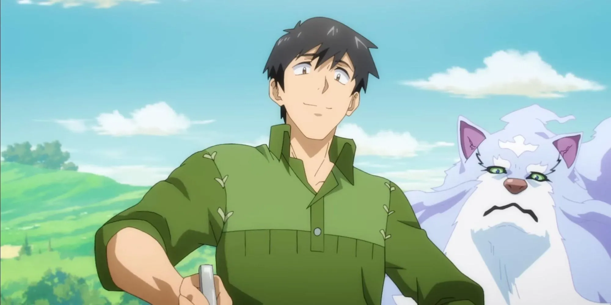 Mukouda và Fel đang nấu ăn trong anime Nấu Ăn Ở Dịu Giới