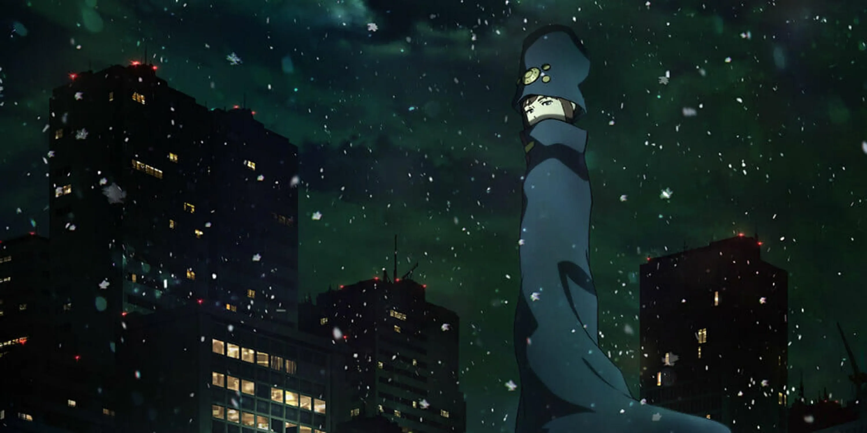 Nhân vật bí ẩn Boogiepop trong anime Boogiepop and Others của Madhouse, xuất hiện trong bối cảnh đô thị
