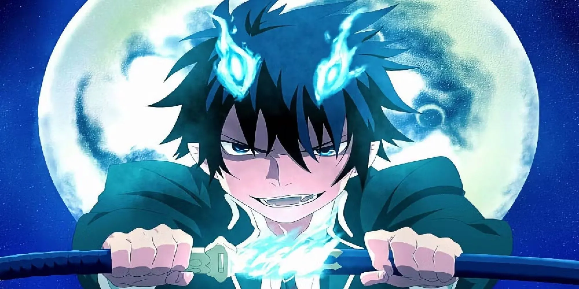 Nhân vật chính Rin Okumura trong anime Blue Exorcist
