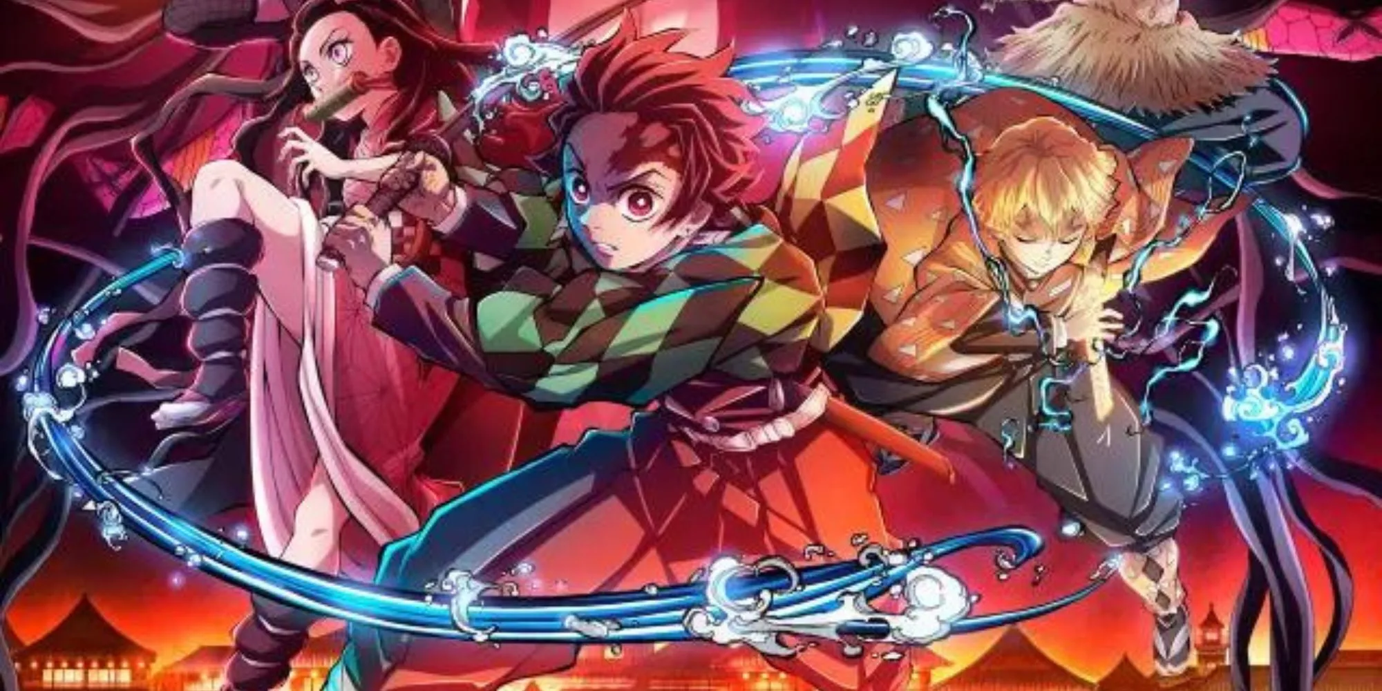 Nhân vật chính Tanjiro và Nezuko trong anime Demon Slayer