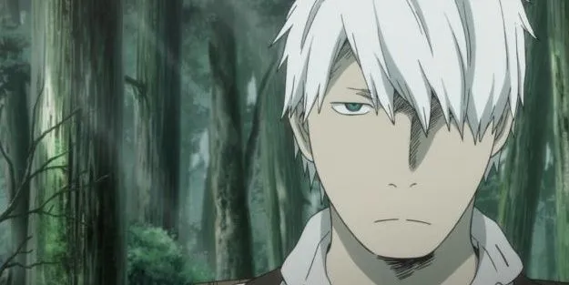 Nhân vật Ginko trong anime Mushi-Shi, series về thế giới tự nhiên và Mushi huyền bí
