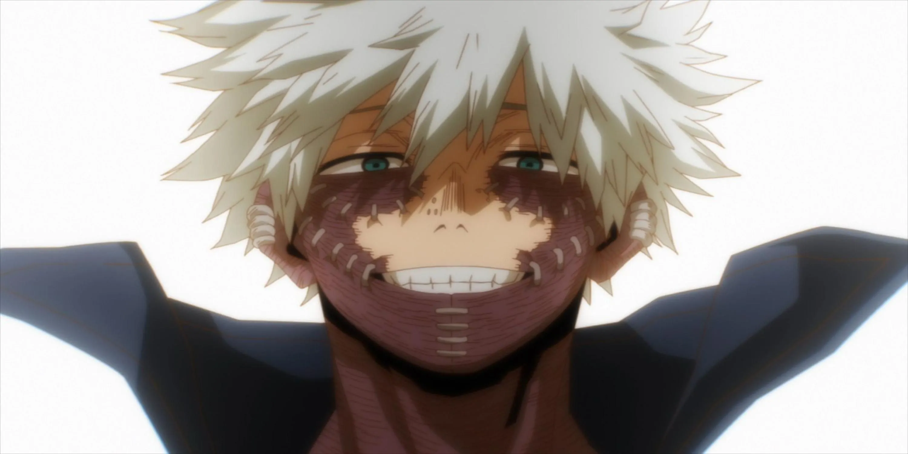 Nhân vật phản diện Dabi với ngọn lửa xanh đặc trưng trong My Hero Academia
