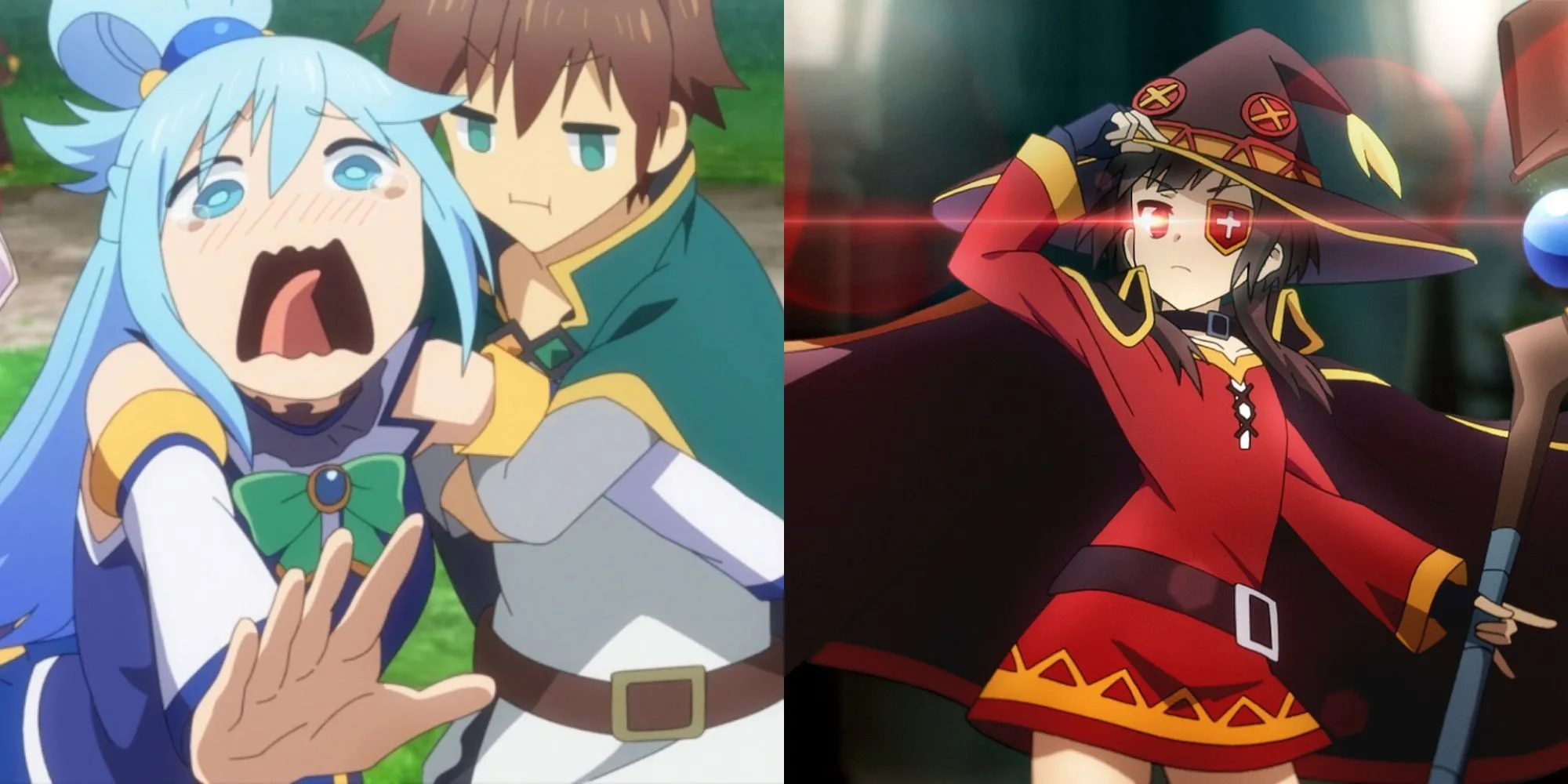 Nhóm thám hiểm &quot;bá đạo&quot; Kazuma, Aqua, Megumin, Darkness trong anime KonoSuba