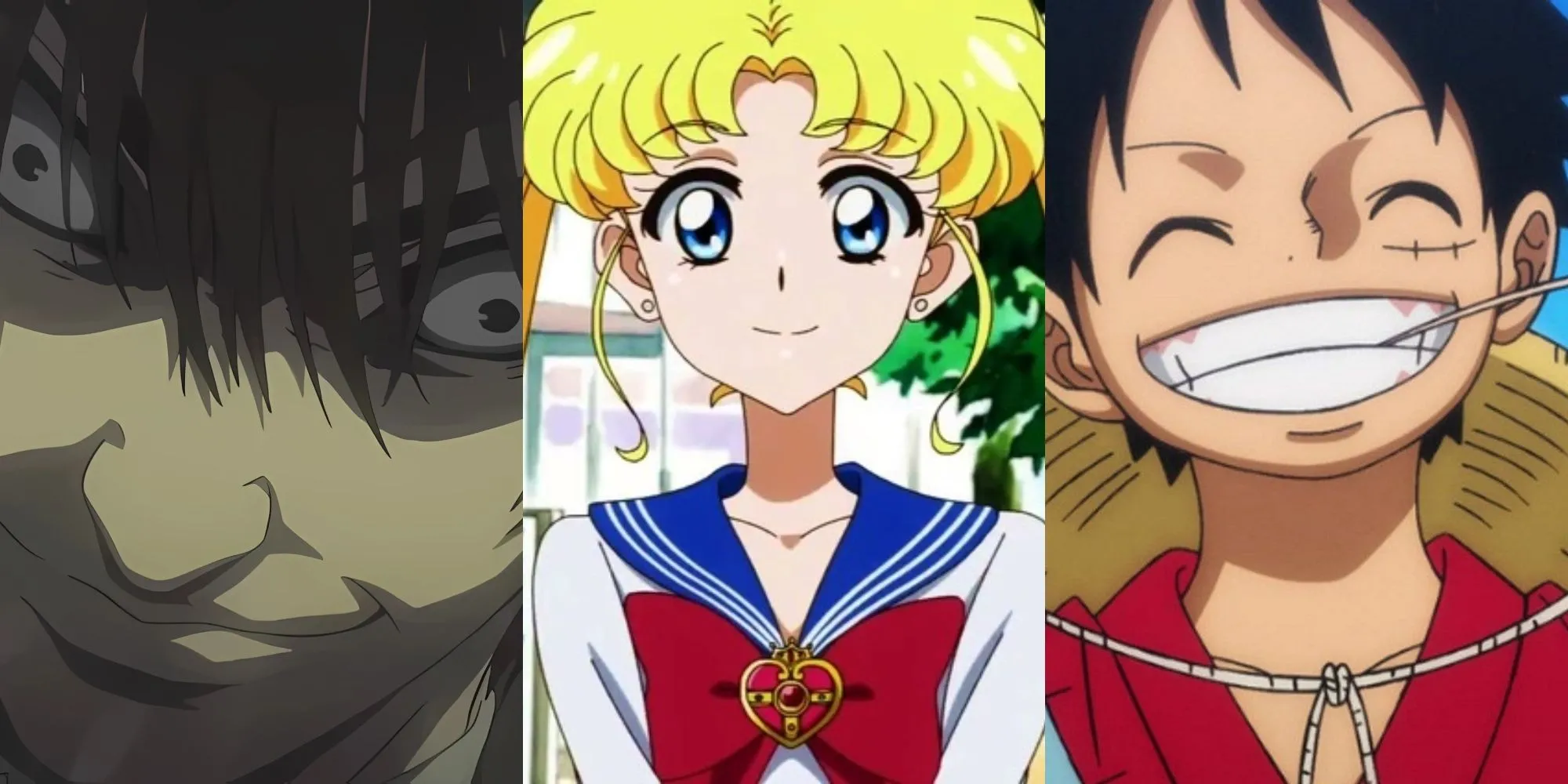 Những nhân vật anime kinh điển: Light Yagami, Usagi Tsukino và Monkey D. Luffy