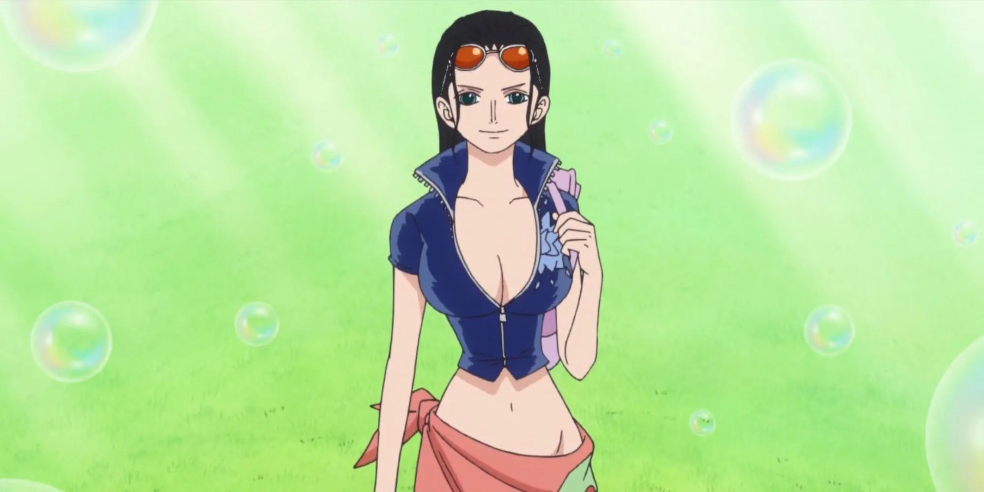 Nico Robin từ One Piece với nụ cười bí ẩn