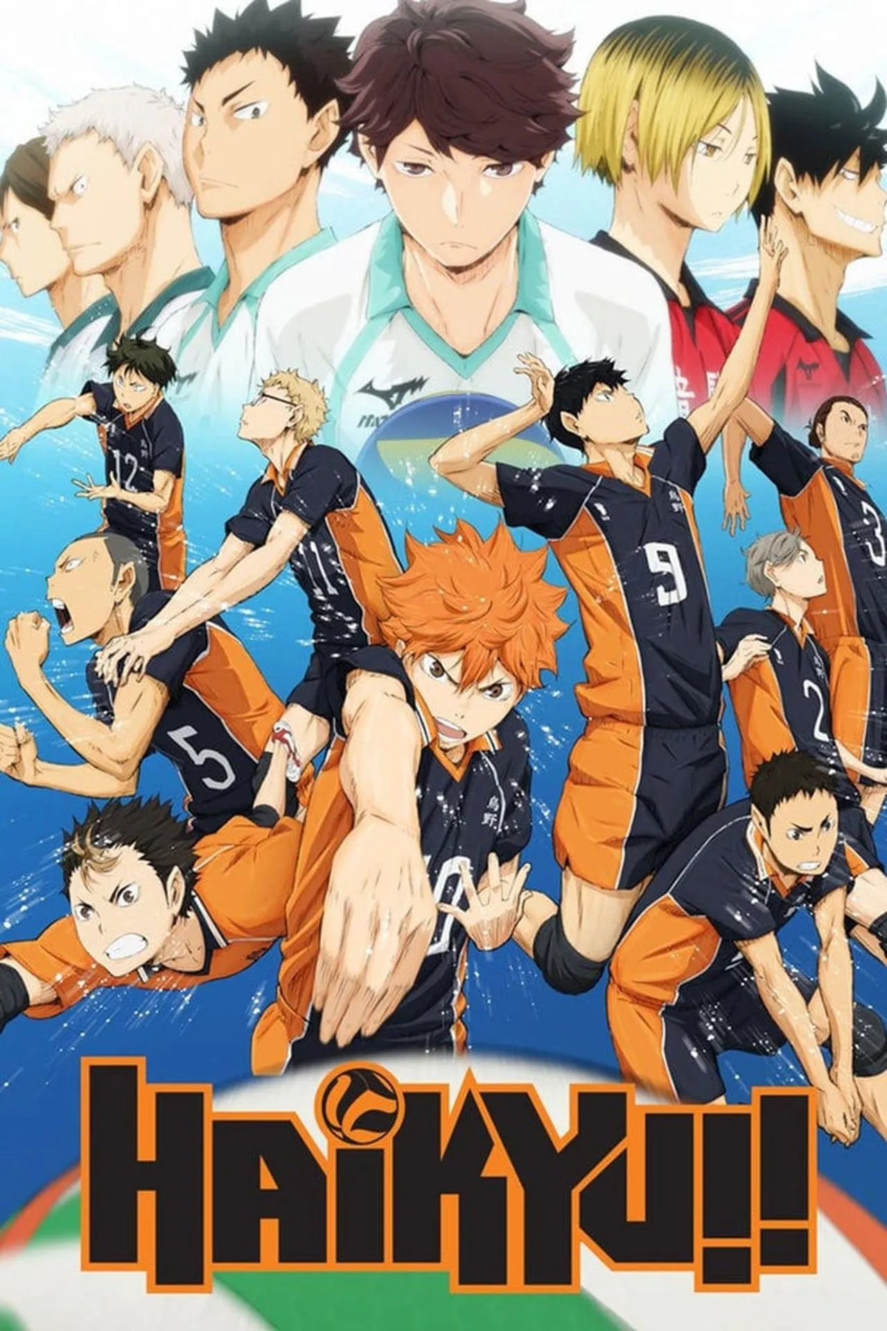 Poster chính thức của series anime bóng chuyền Haikyuu!!