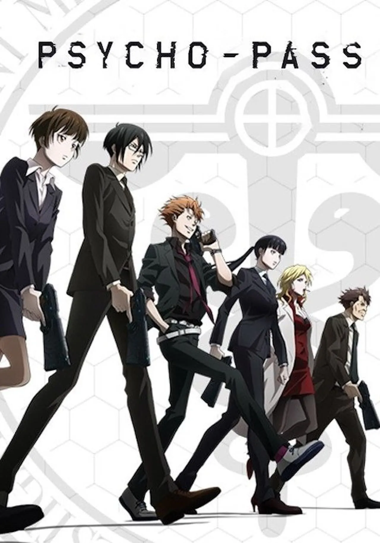 Poster quảng bá cho series anime khoa học viễn tưởng Psycho-Pass