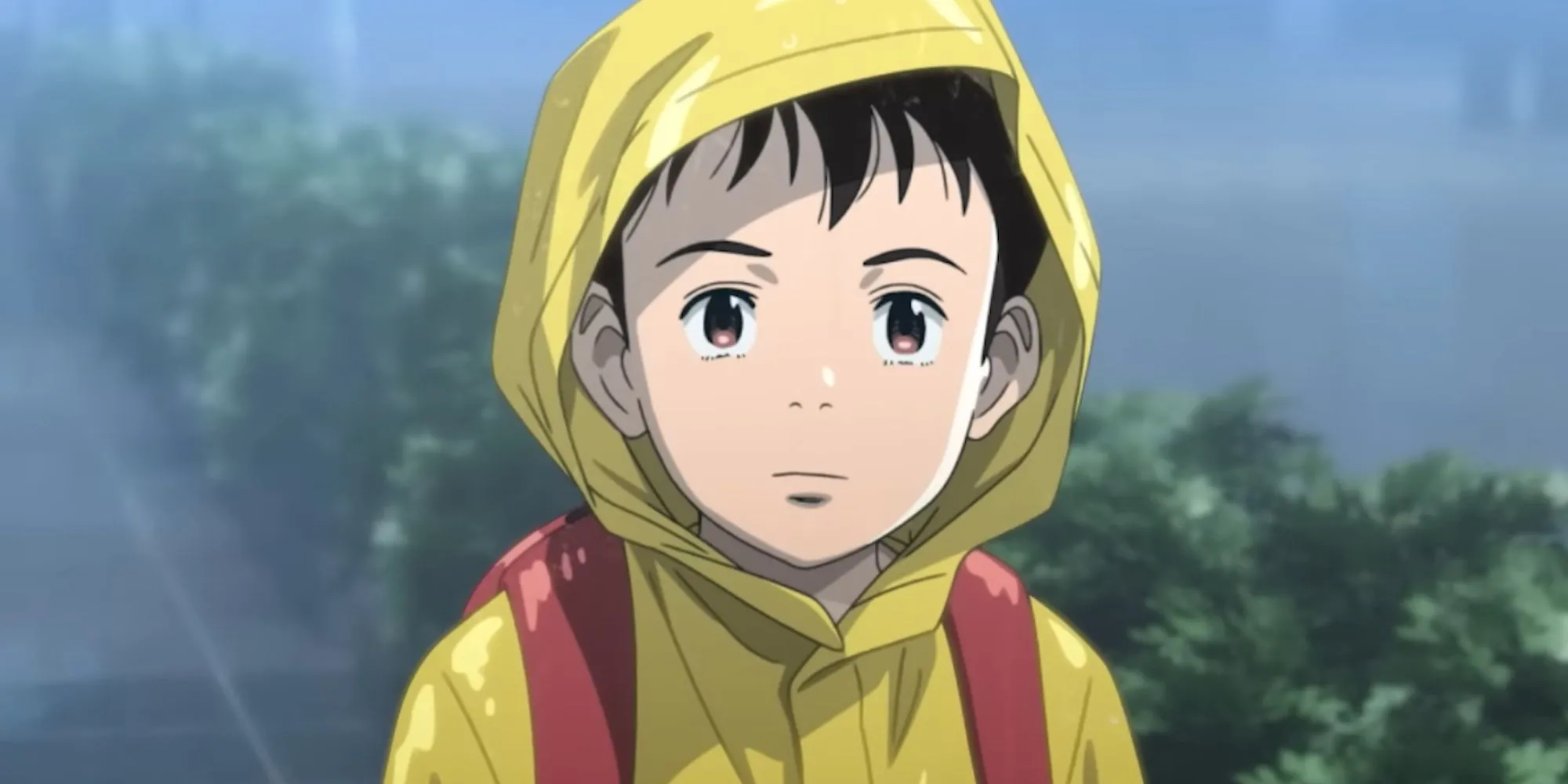 Poster quảng bá cho series anime Pluto của Netflix, tập trung vào nhân vật chính Gesicht