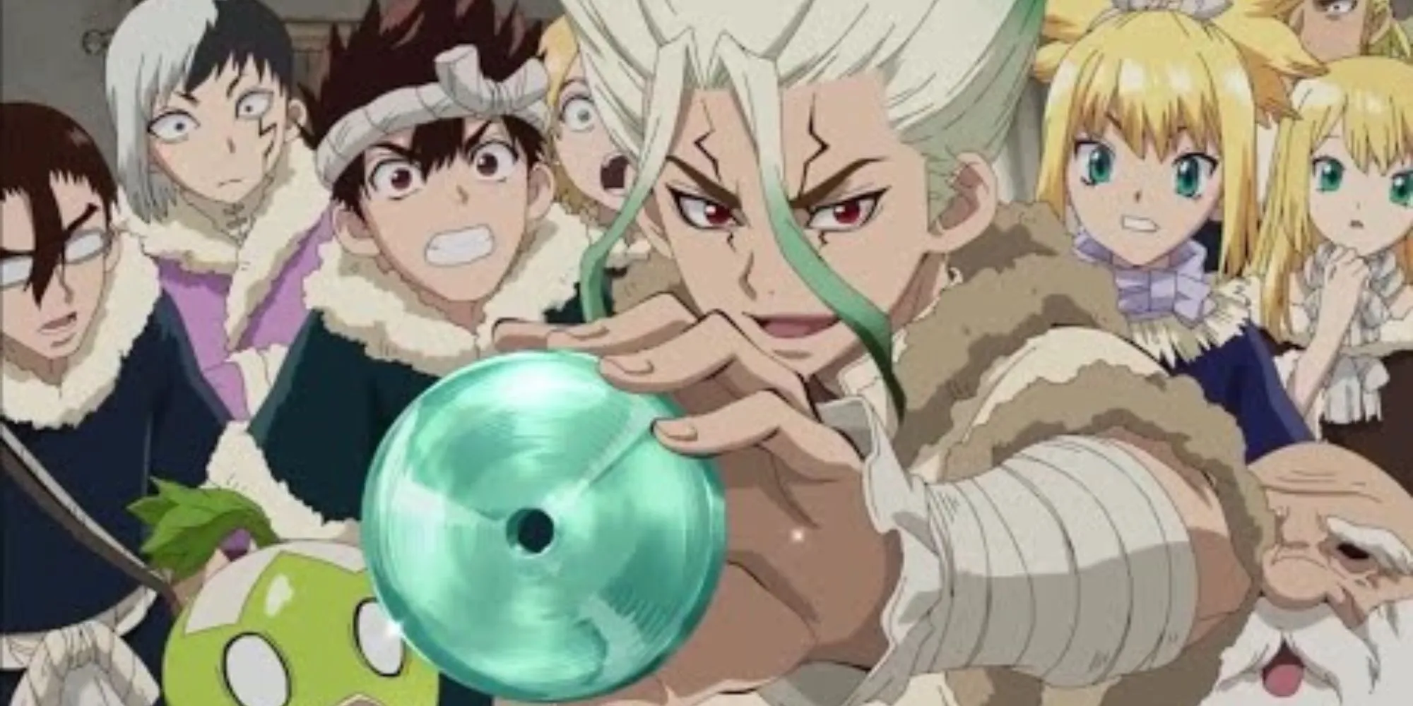 Senku Ishigami chế tạo phát minh khoa học trong anime Dr. Stone