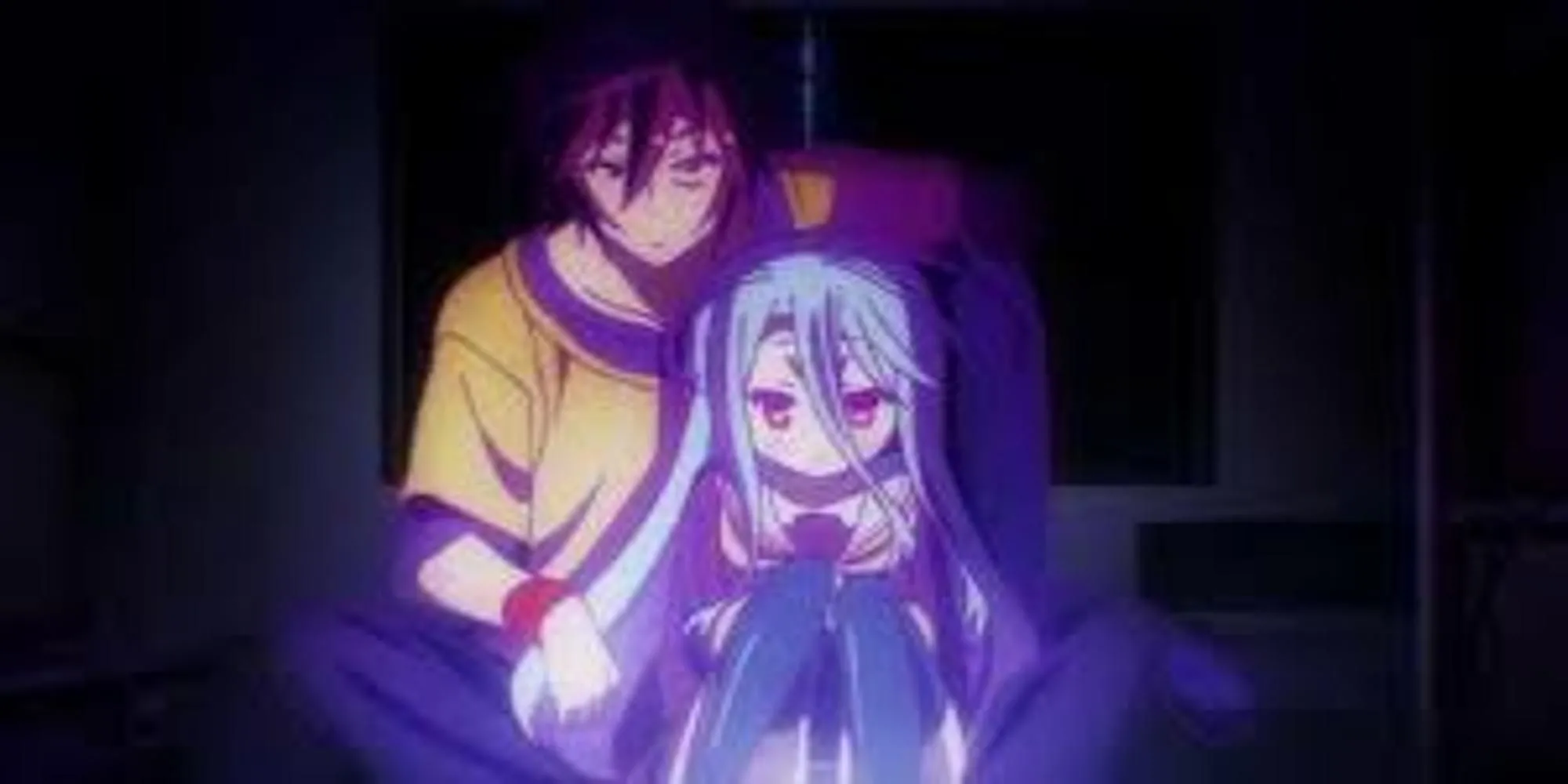 Sora và Shiro trong No Game No Life, một anime isekai ngắn